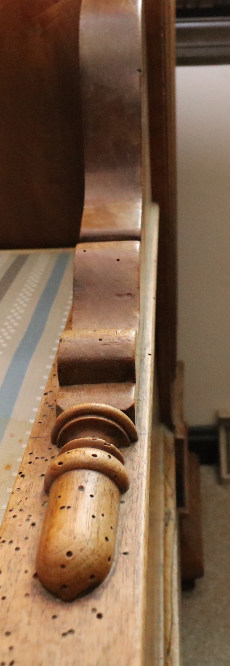 Three Quarter Size Louis Philippe Walnut Lit en Bateau, c 1850s