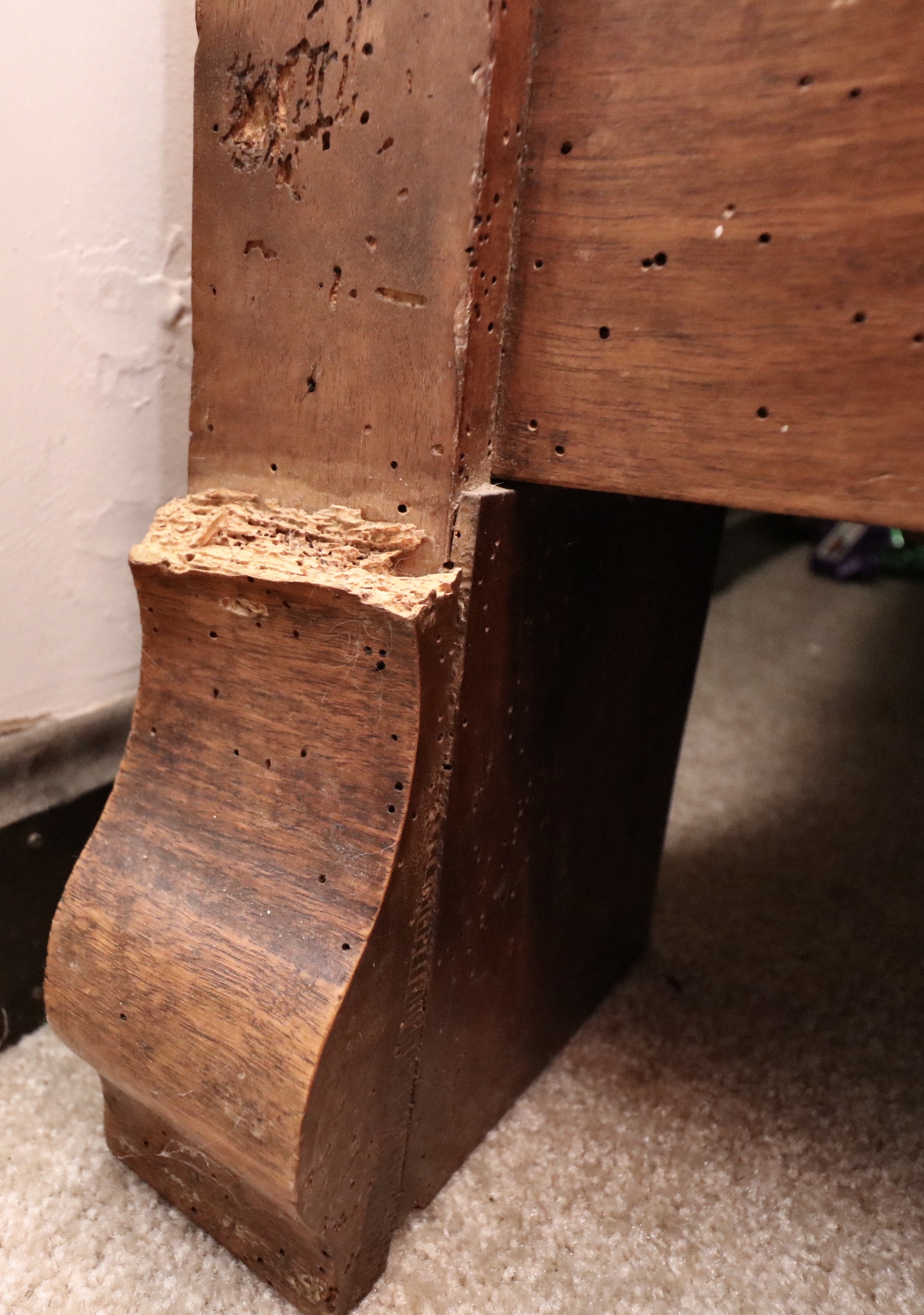 Three Quarter Size Louis Philippe Walnut Lit en Bateau, c 1850s