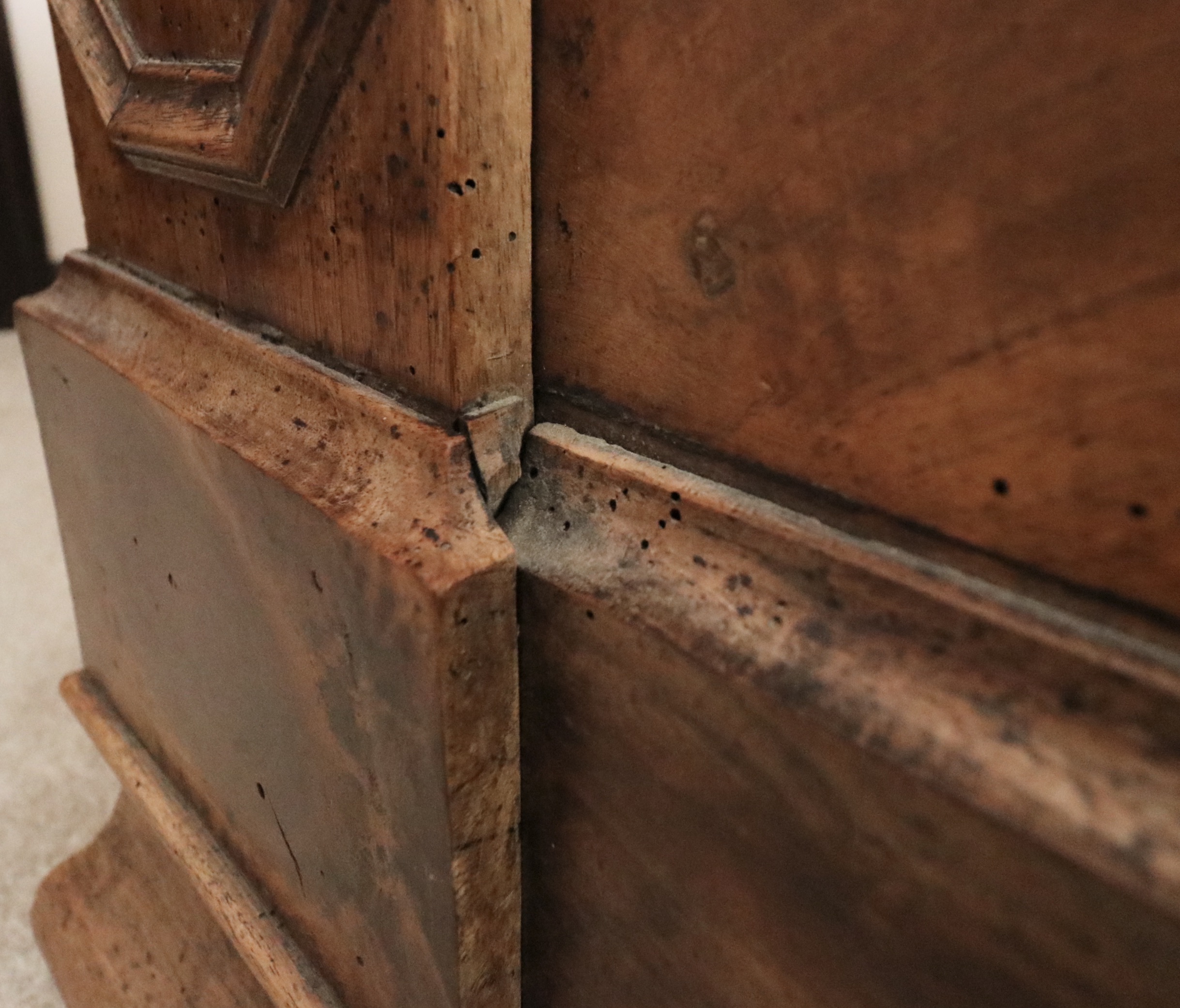 Three Quarter Size Louis Philippe Walnut Lit en Bateau, c 1850s