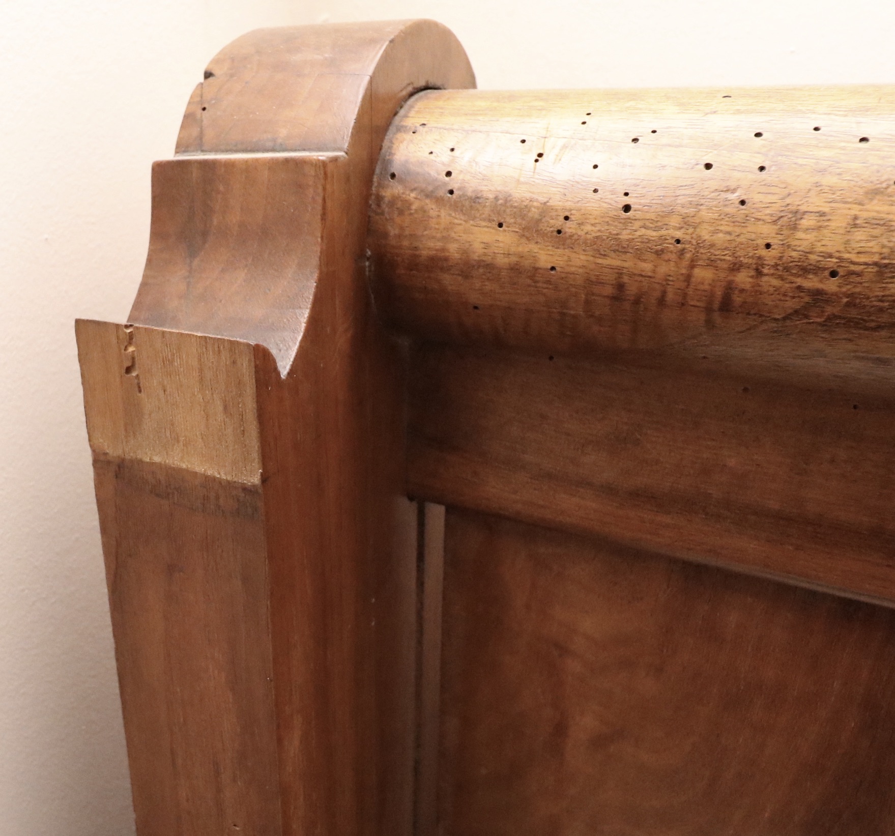 Three Quarter Size Louis Philippe Walnut Lit en Bateau, c 1850s