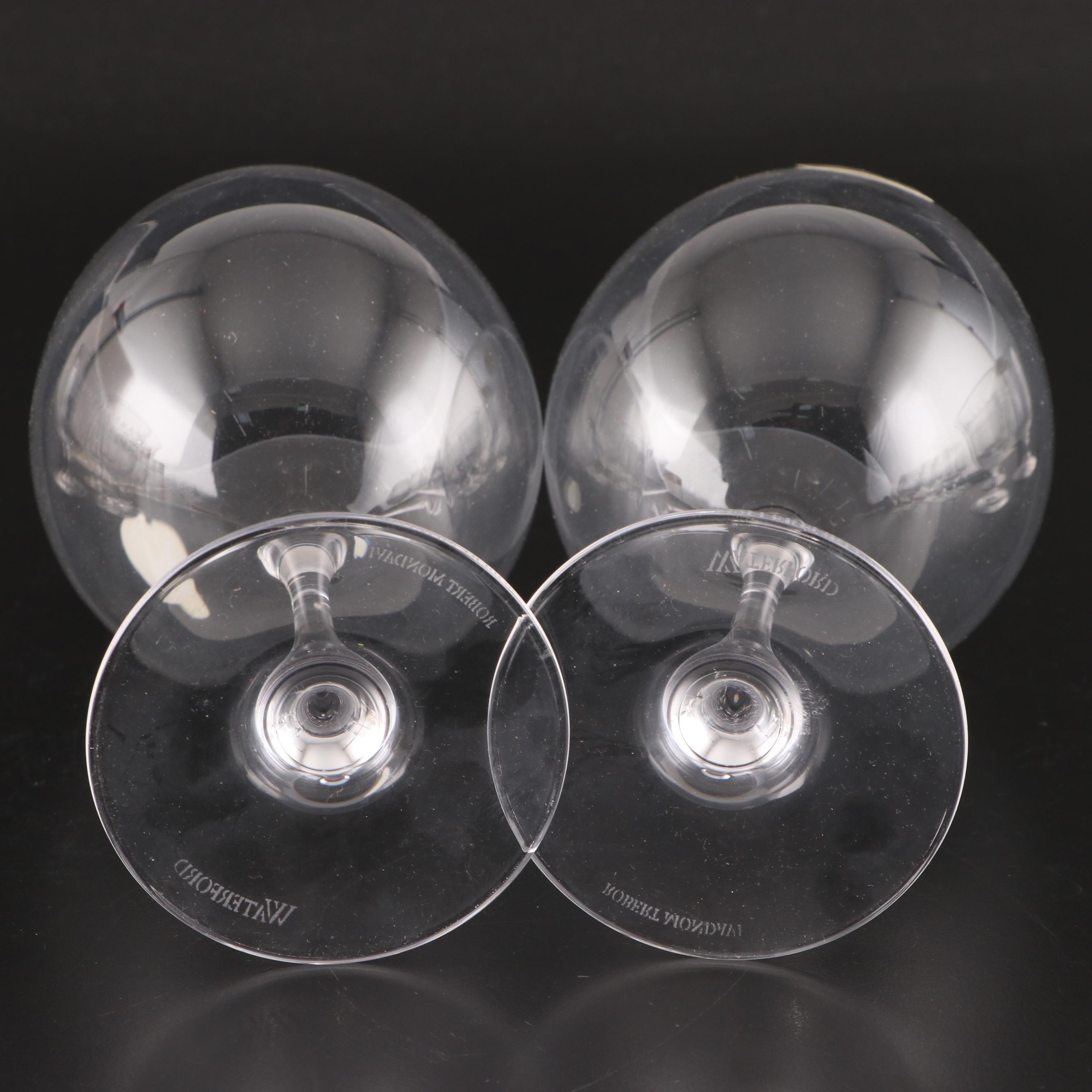 Robert Mondavi by Waterford Wine and Other Cocktail Glasses with Tableware