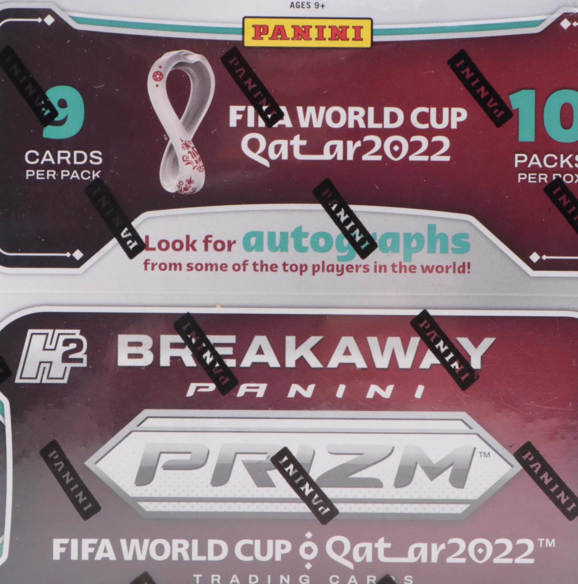 2022 Panini Prizm FIFA World Cup Qatar Soccer Cards Sealed Breakaway Box