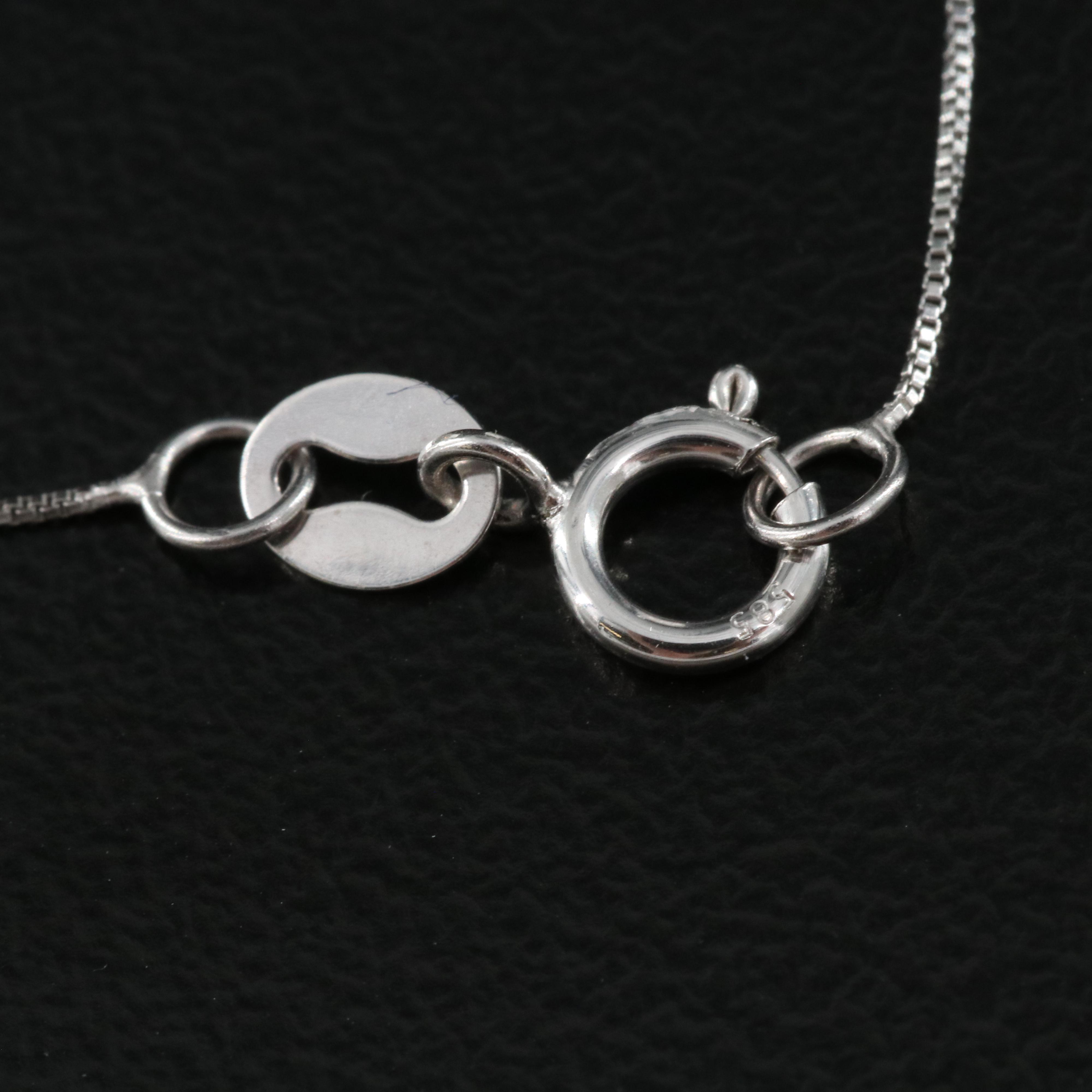 14K 2.94 CT Lab Grown Diamond Solitaire Pendant Necklace