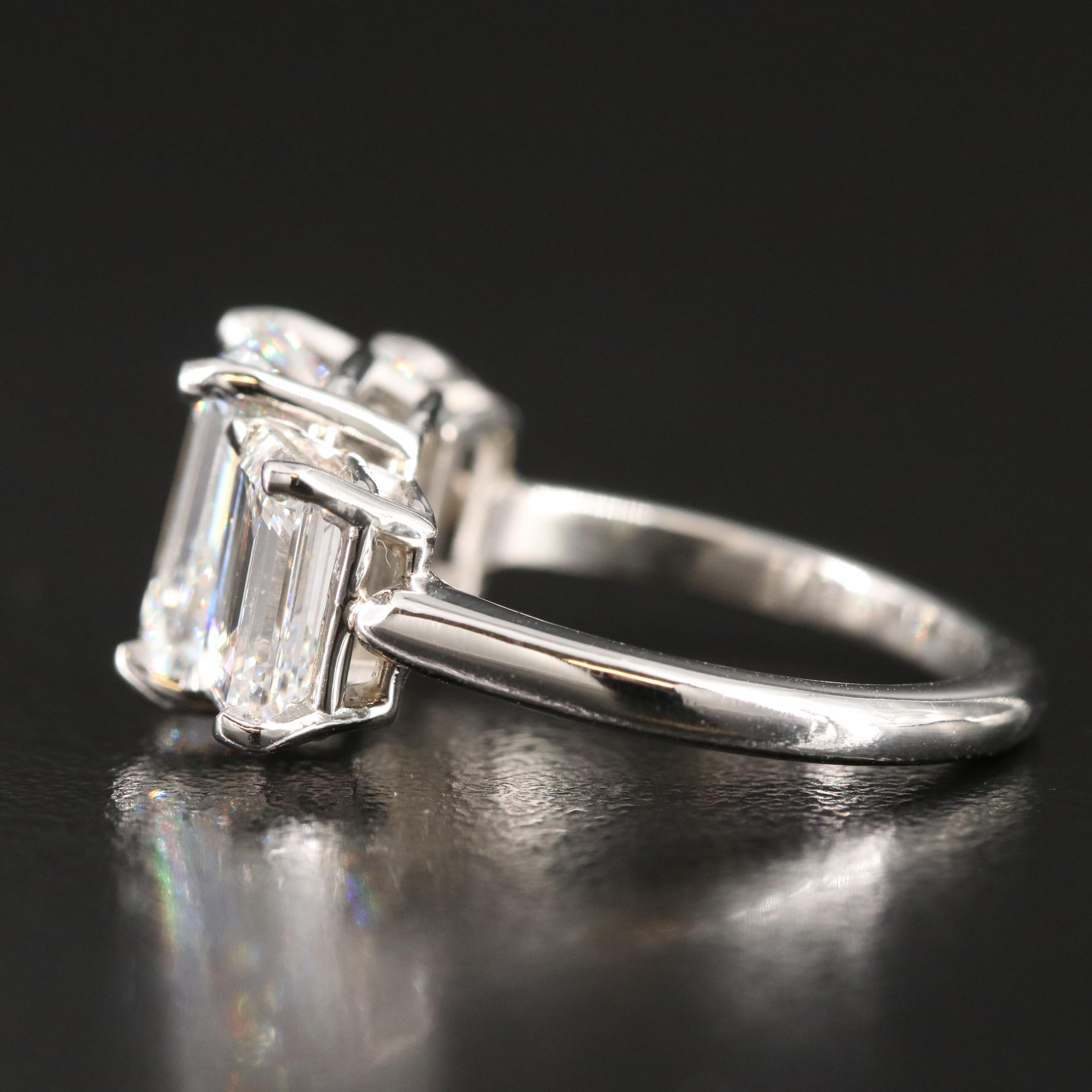 Platinum 5.33 CTW Lab Grown Diamond Ring with IGI Reports