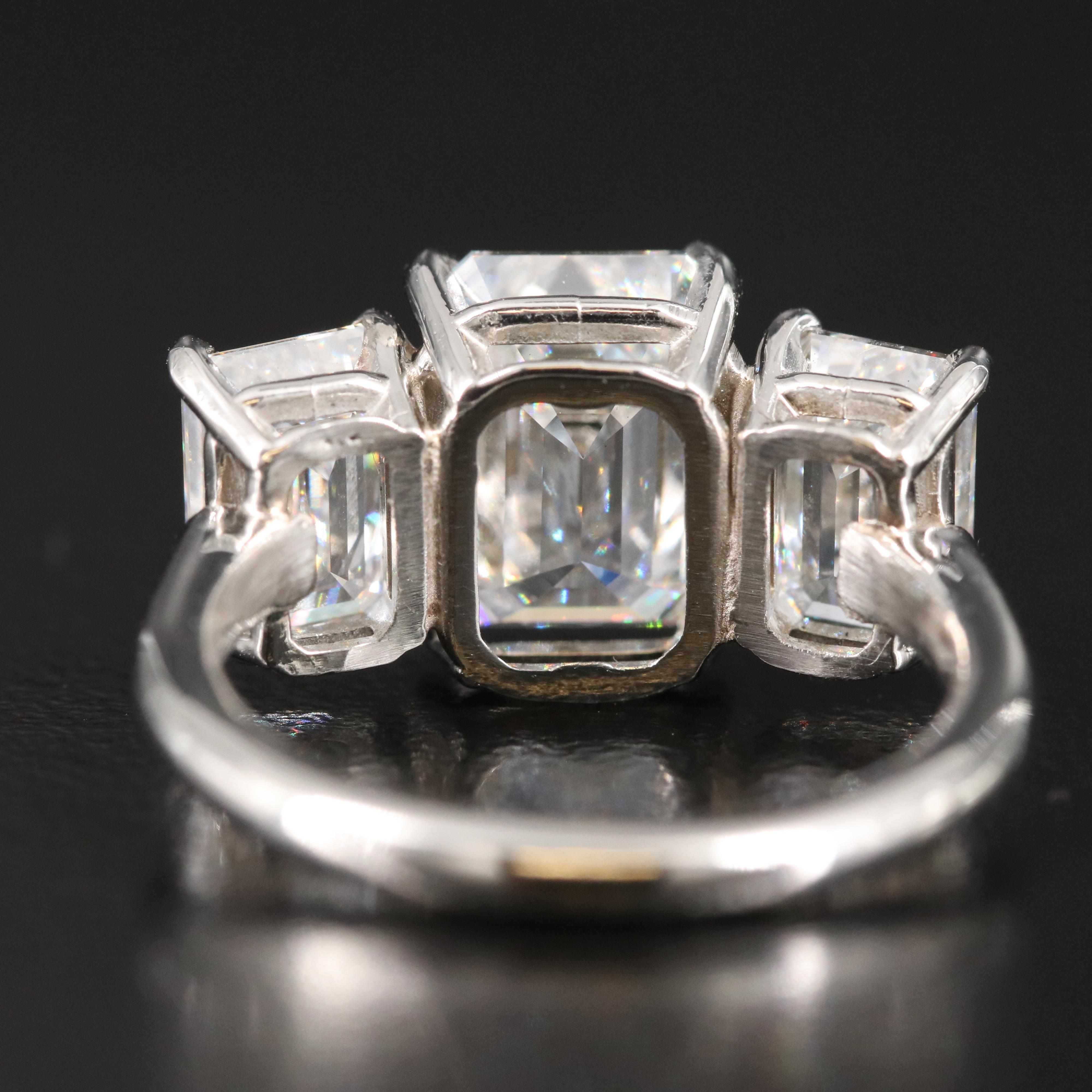 Platinum 5.33 CTW Lab Grown Diamond Ring with IGI Reports