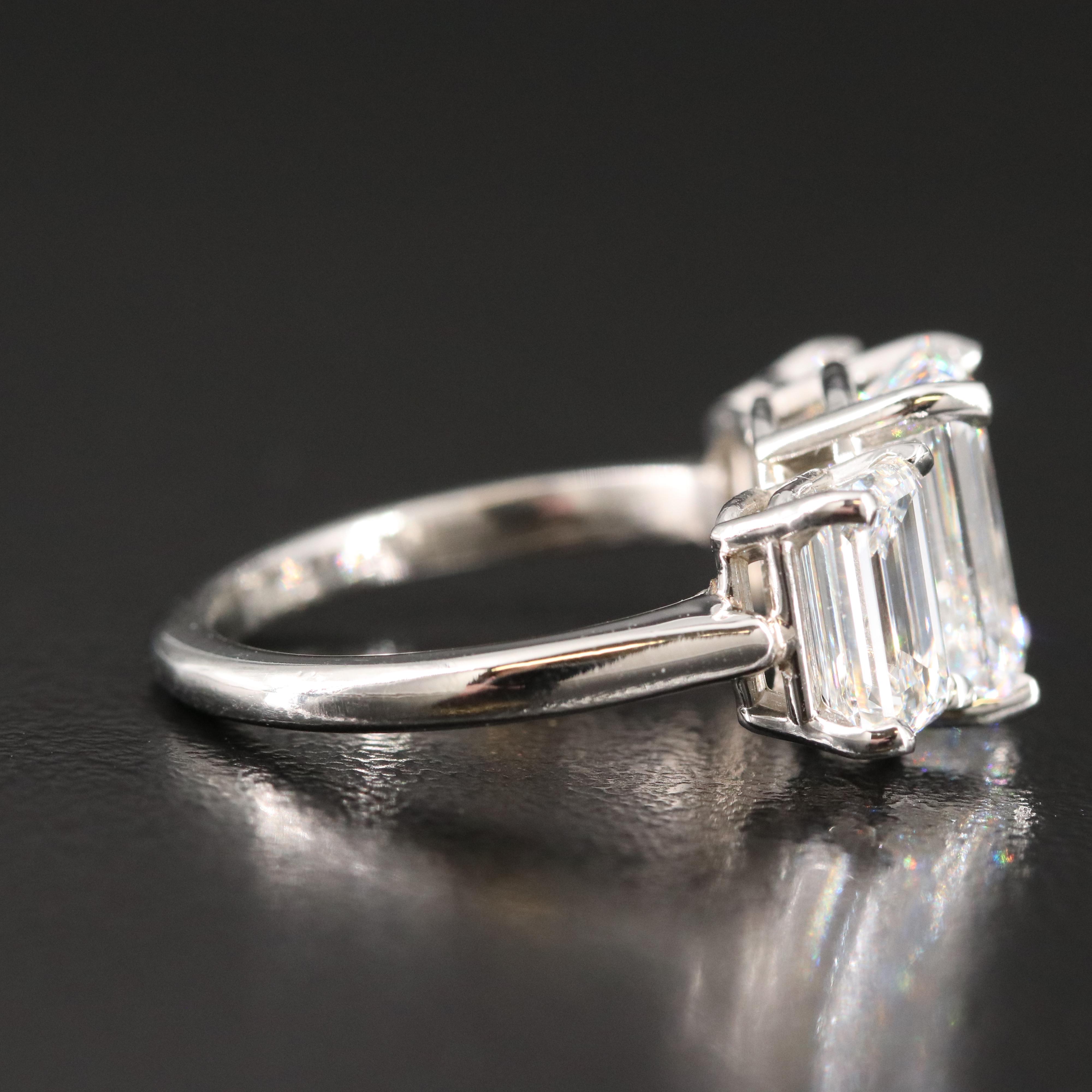 Platinum 5.33 CTW Lab Grown Diamond Ring with IGI Reports