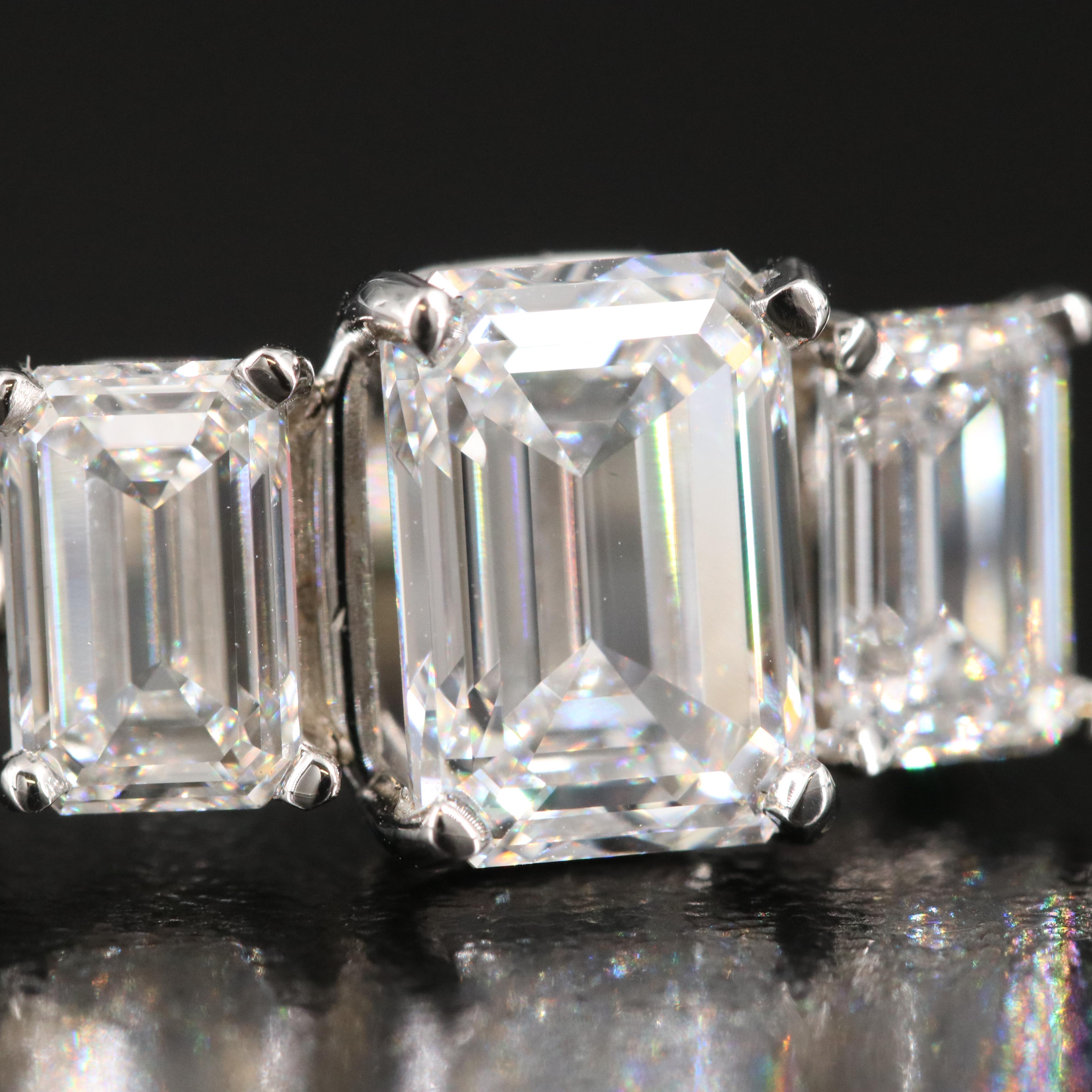 Platinum 5.33 CTW Lab Grown Diamond Ring with IGI Reports