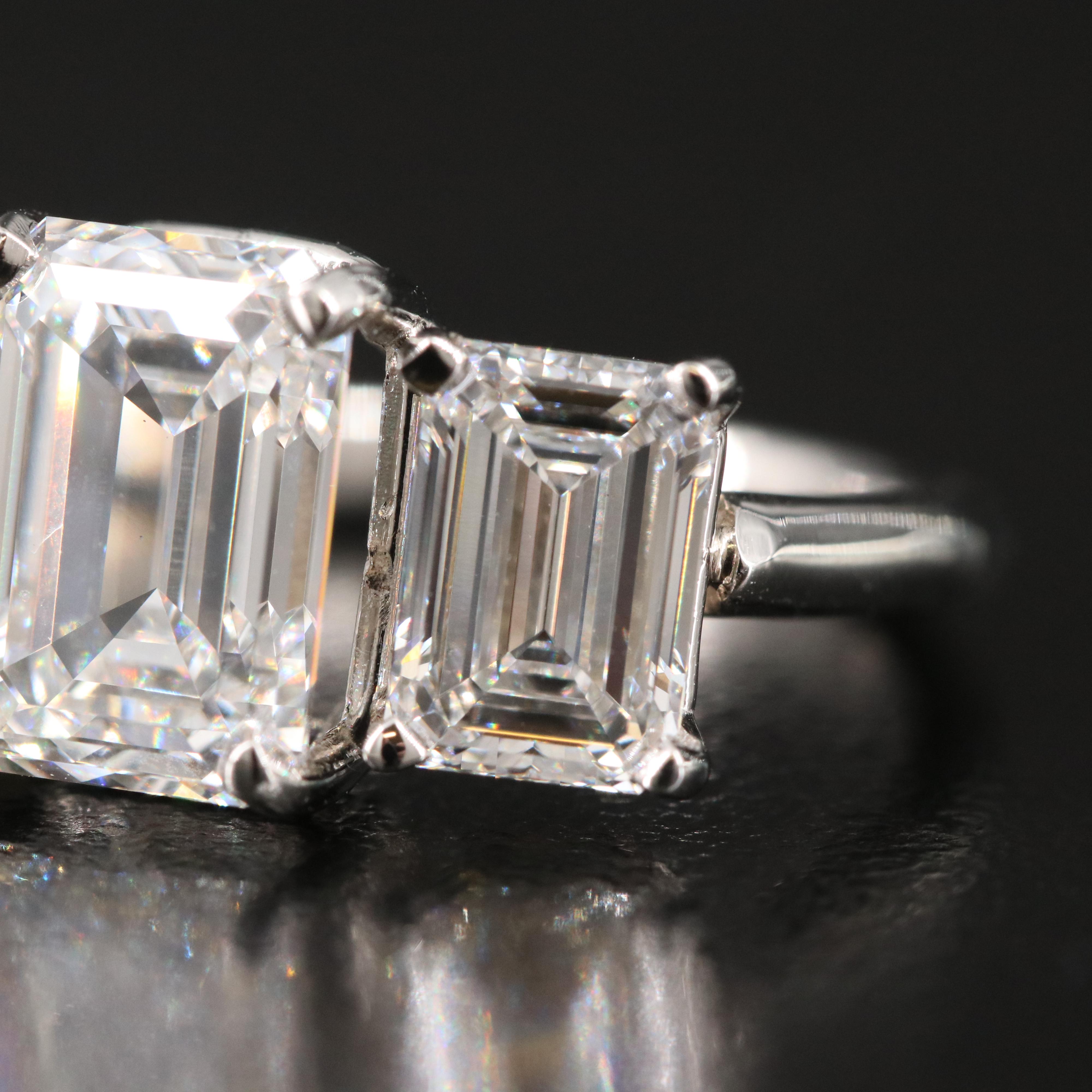 Platinum 5.33 CTW Lab Grown Diamond Ring with IGI Reports