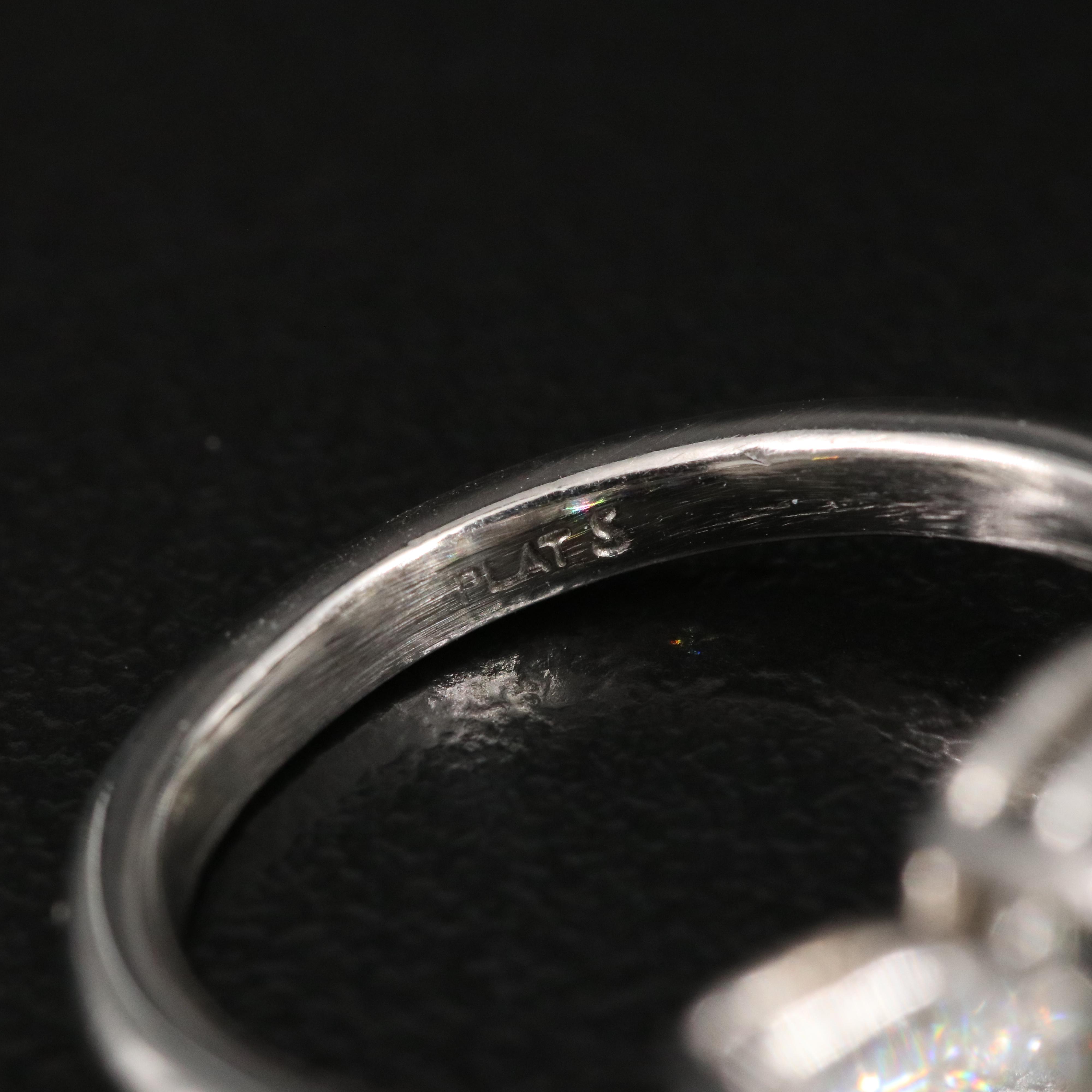 Platinum 5.33 CTW Lab Grown Diamond Ring with IGI Reports