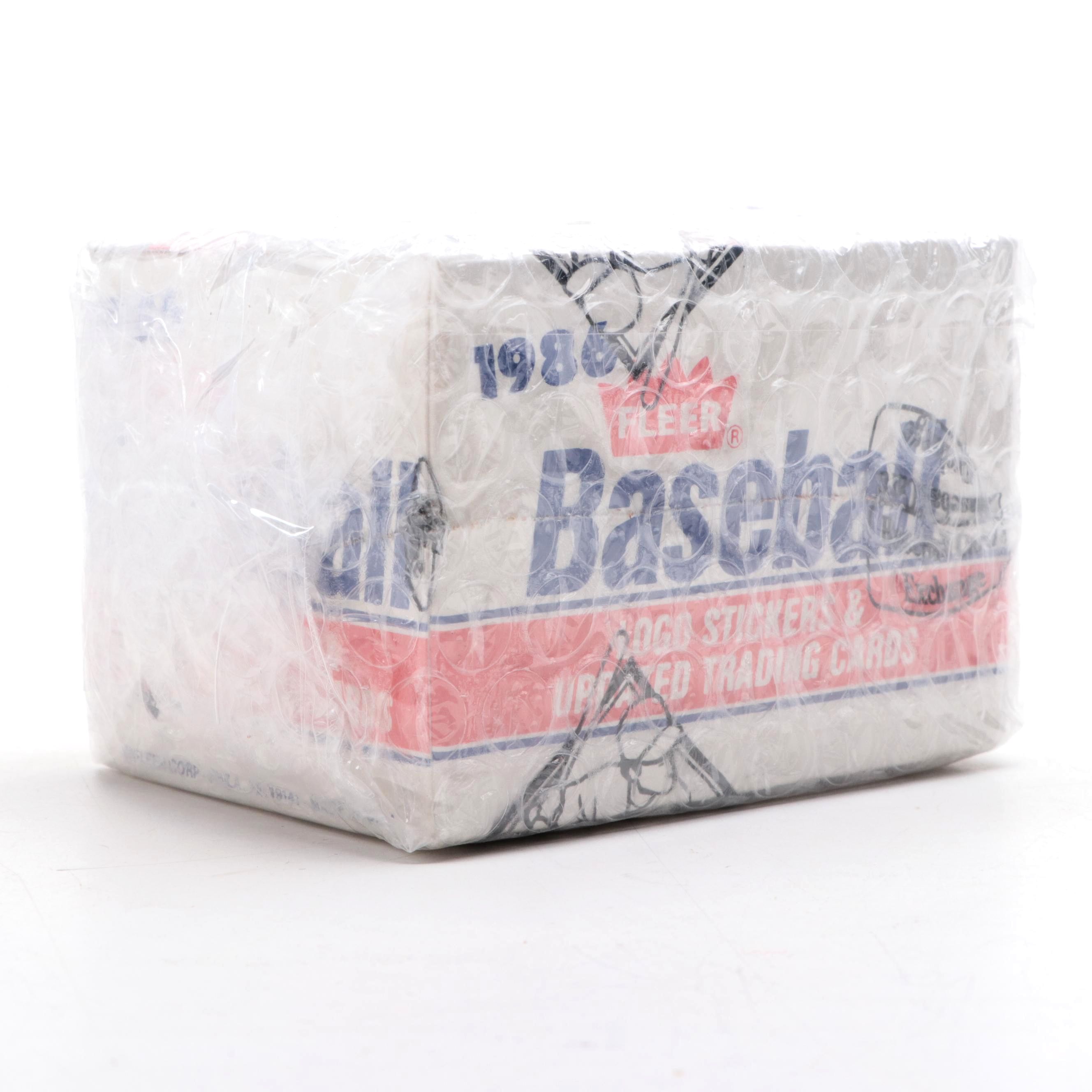 1986 Fleer Baseball Logo Stickers And Updated Trading Cards