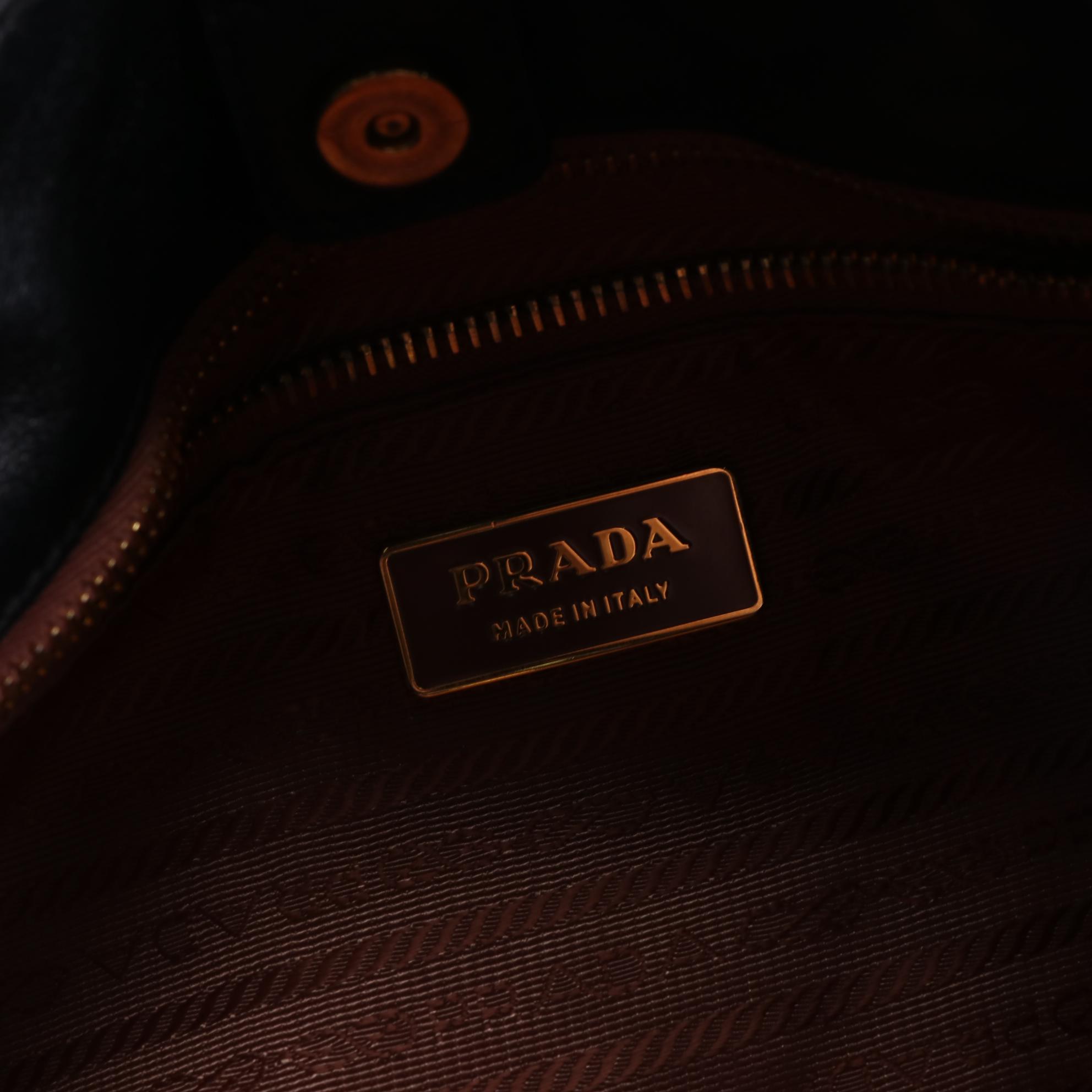 Prada Fiocco Bow Handbag in Tessuto Nylon and Leather
