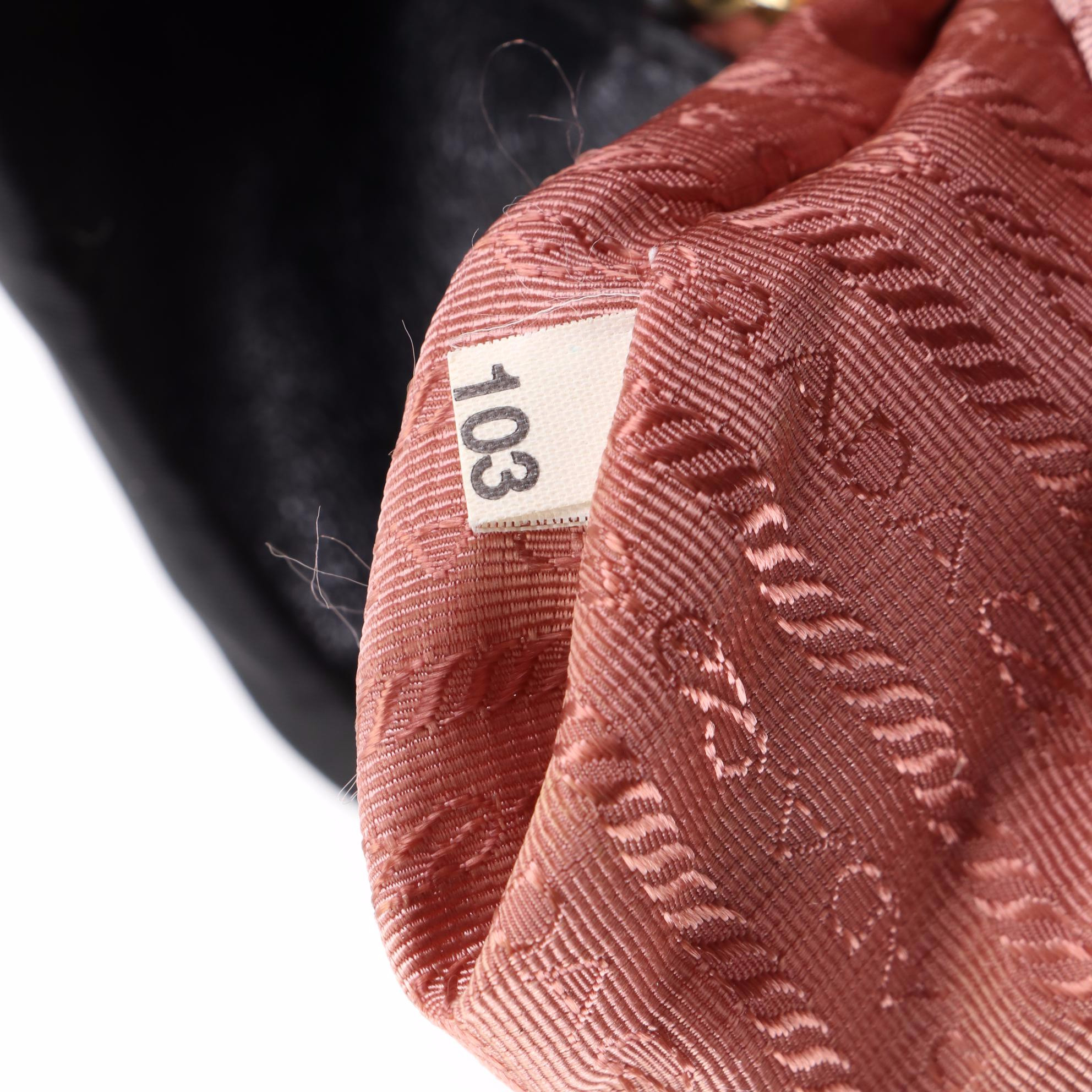 Prada Fiocco Bow Handbag in Tessuto Nylon and Leather