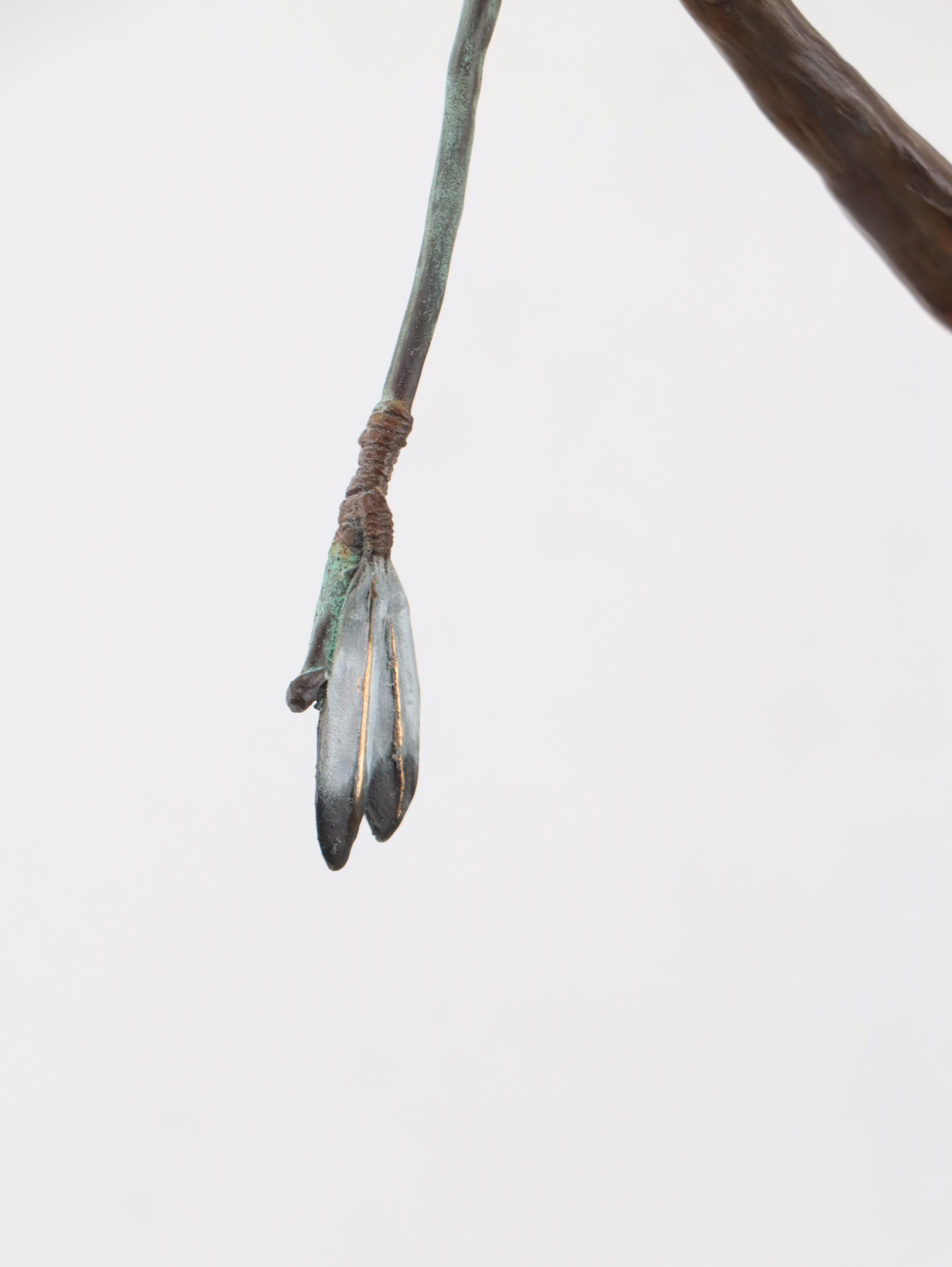 Bill Worrell Patinated Bronze Sculpture of Shaman Figure