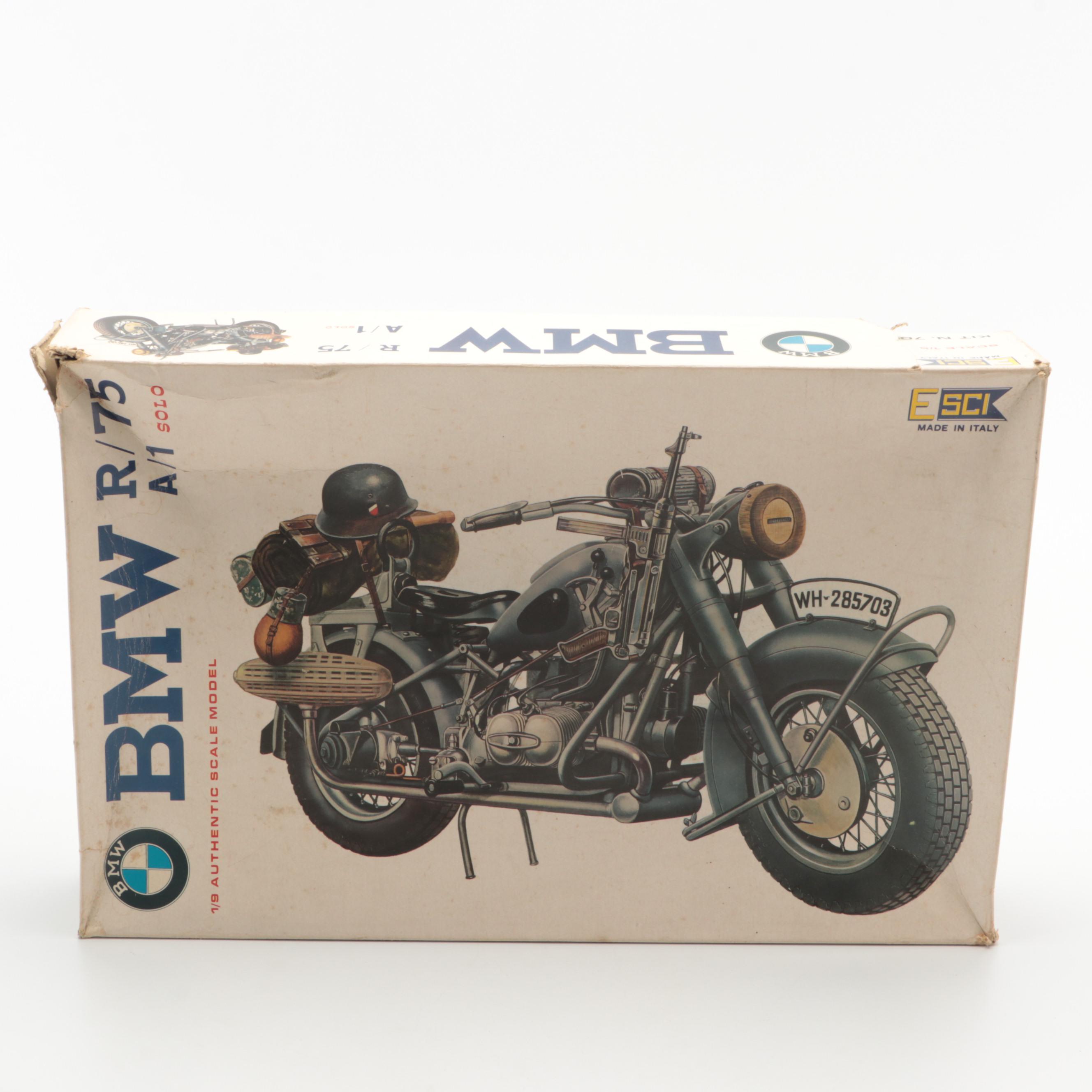 Harley Davidson WLA 45 and BMW R/75 Model Motorcycle Kits