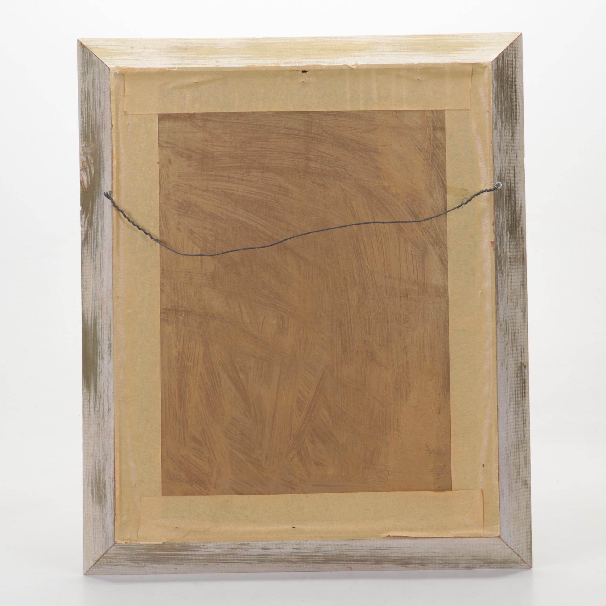 Henry Mog Still Life Oil Painting of Female Figurine and Pitcher, Circa 1965