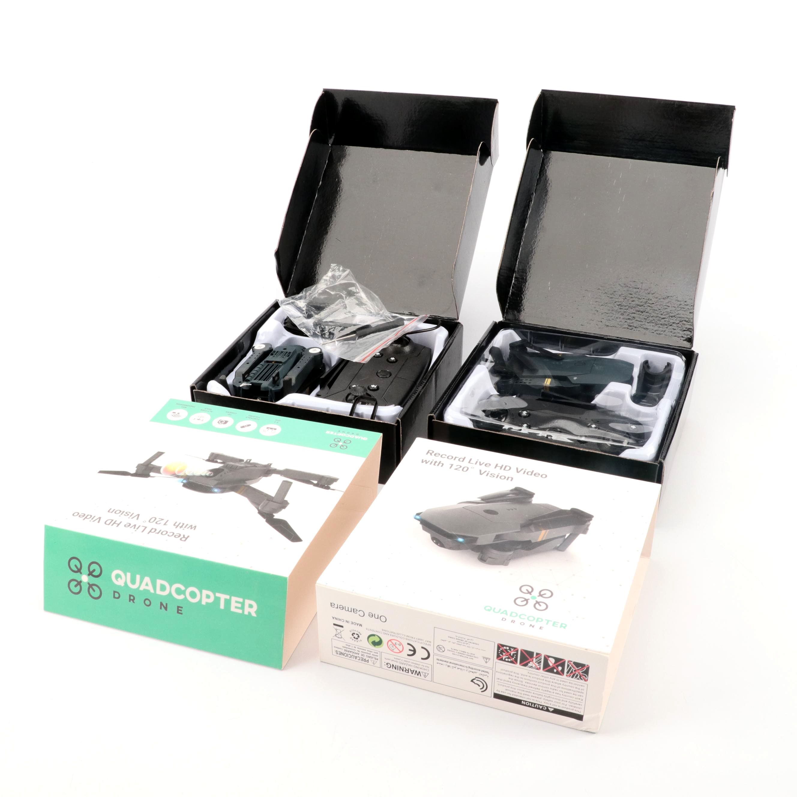 Quadcopter Drone System with 120 Degrees of Vision