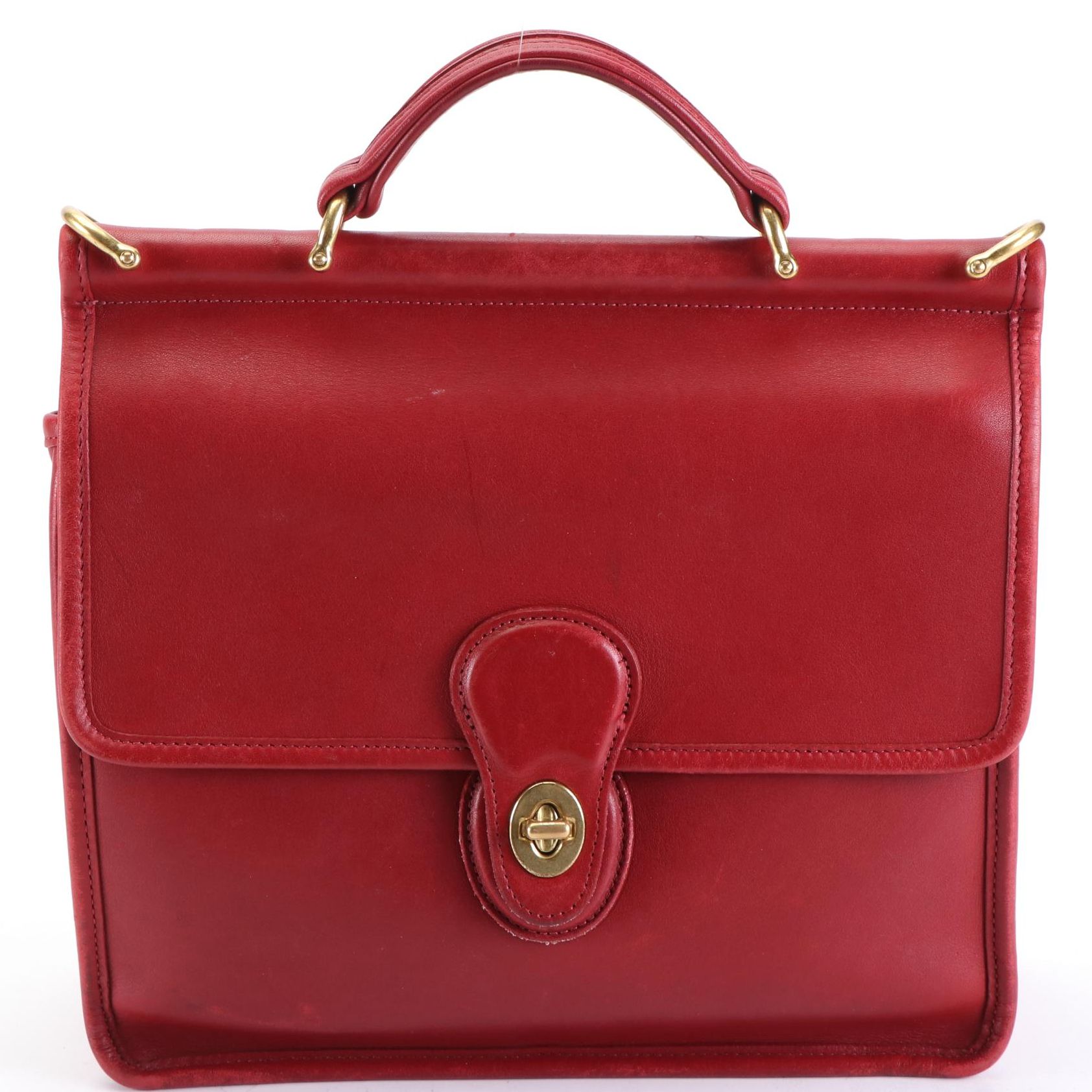 Coach Willis Crossbody Bag in Red Smooth Leather EBTH