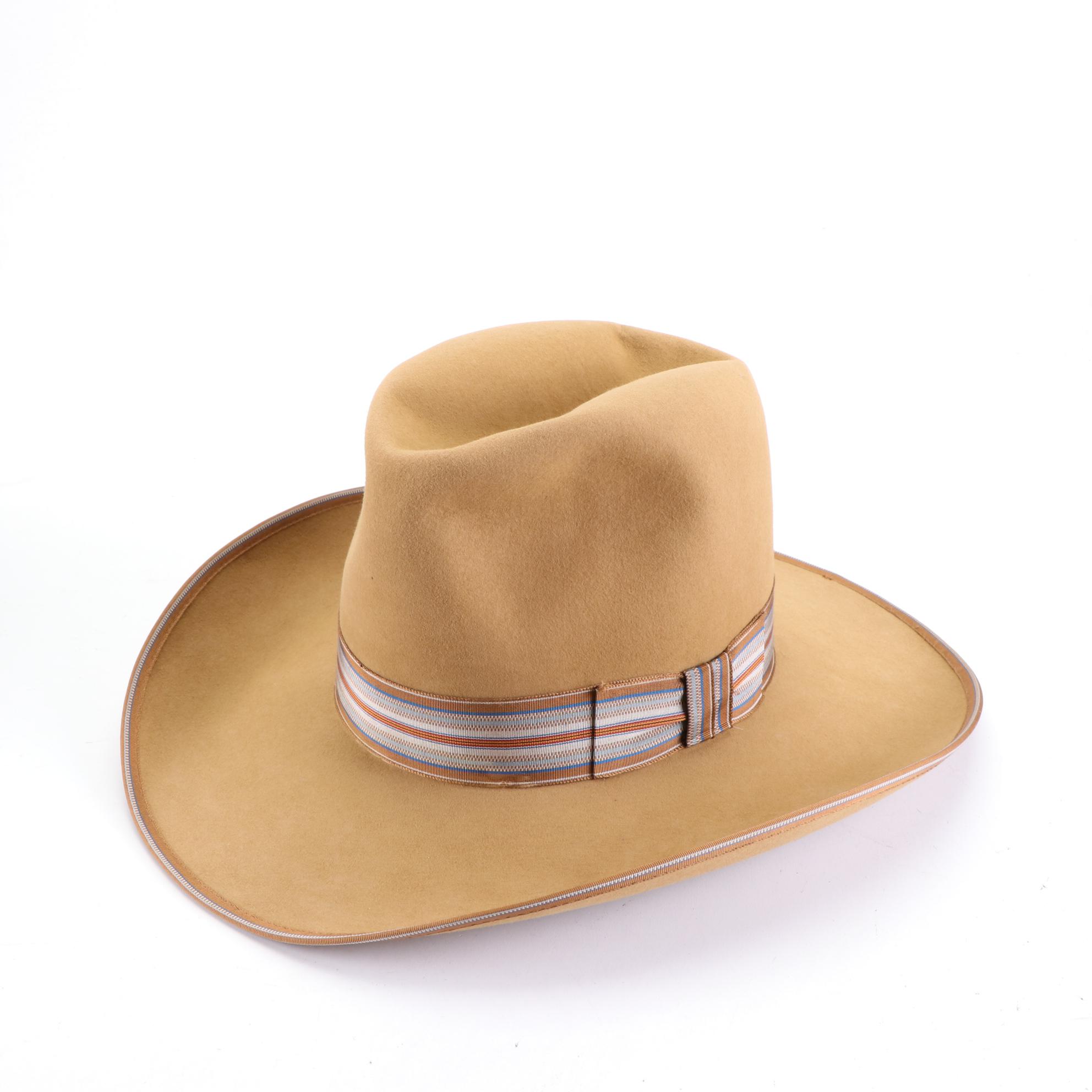 Resistol Cattleman 20X Beaver Fur Felt and Stagecoach Fur Felt Hats with Box