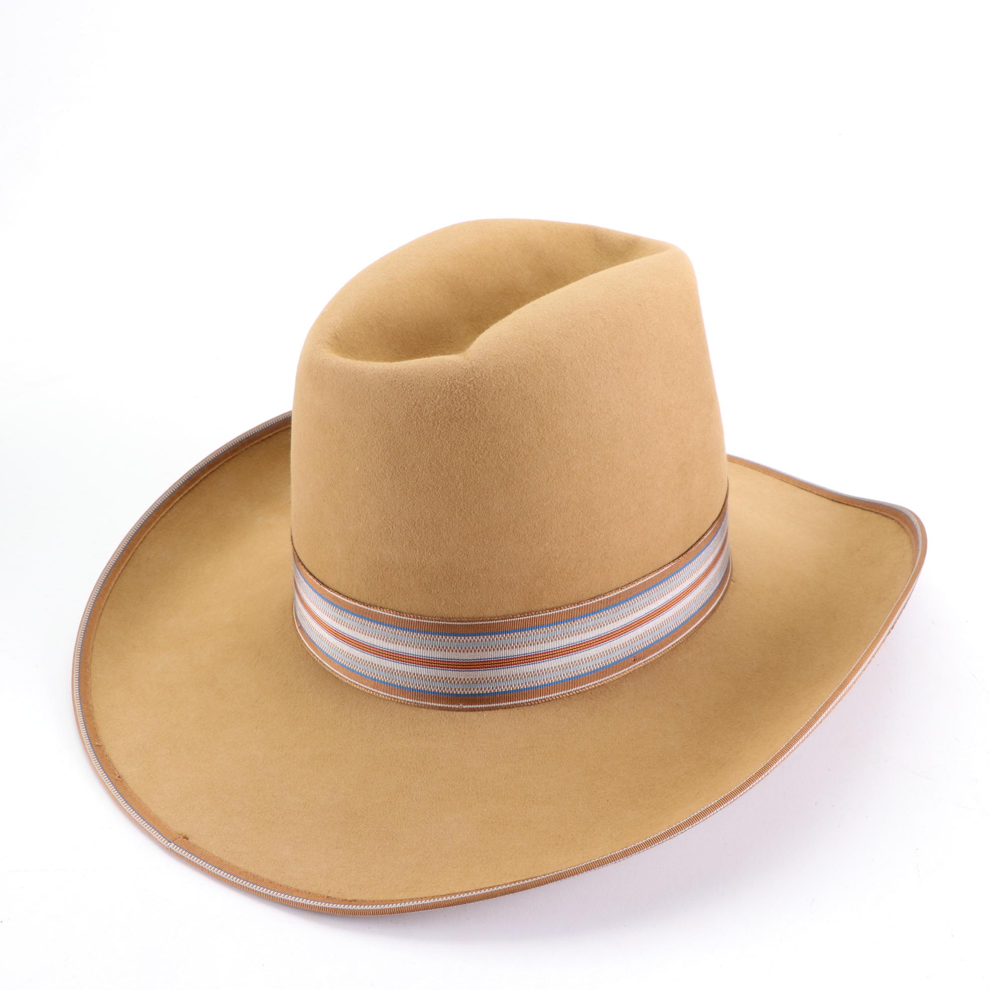 Resistol Cattleman 20X Beaver Fur Felt and Stagecoach Fur Felt Hats with Box