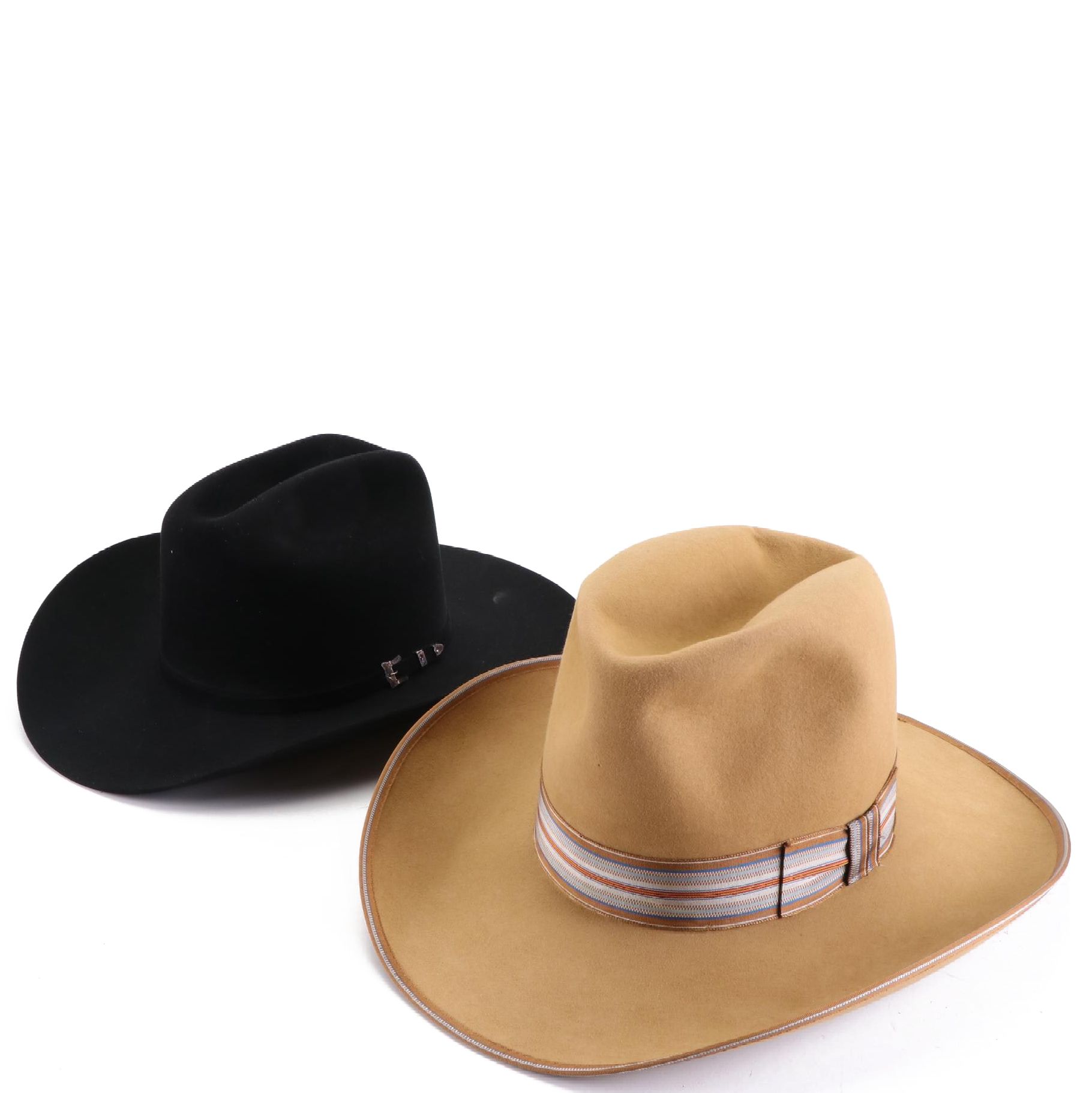 Resistol Cattleman 20X Beaver Fur Felt and Stagecoach Fur Felt Hats with Box