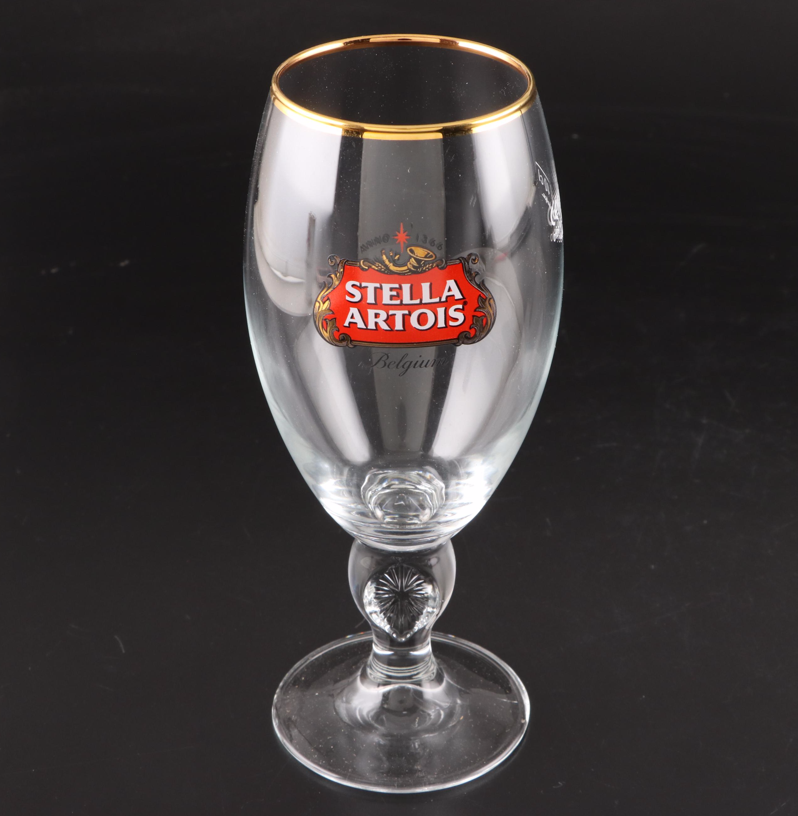 Pasabahce for Stella Artois Pressed Glass Beer Chalices