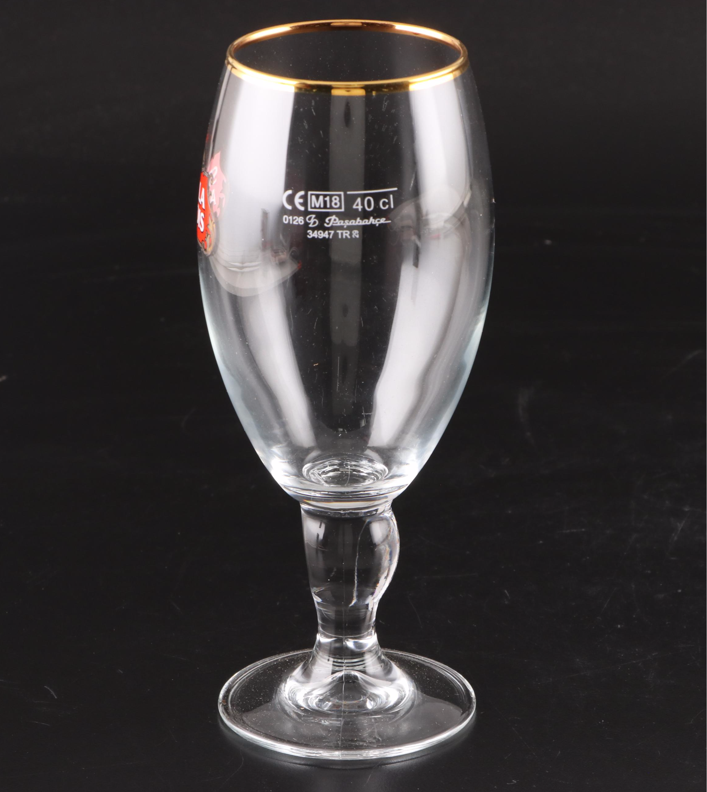 Pasabahce for Stella Artois Pressed Glass Beer Chalices