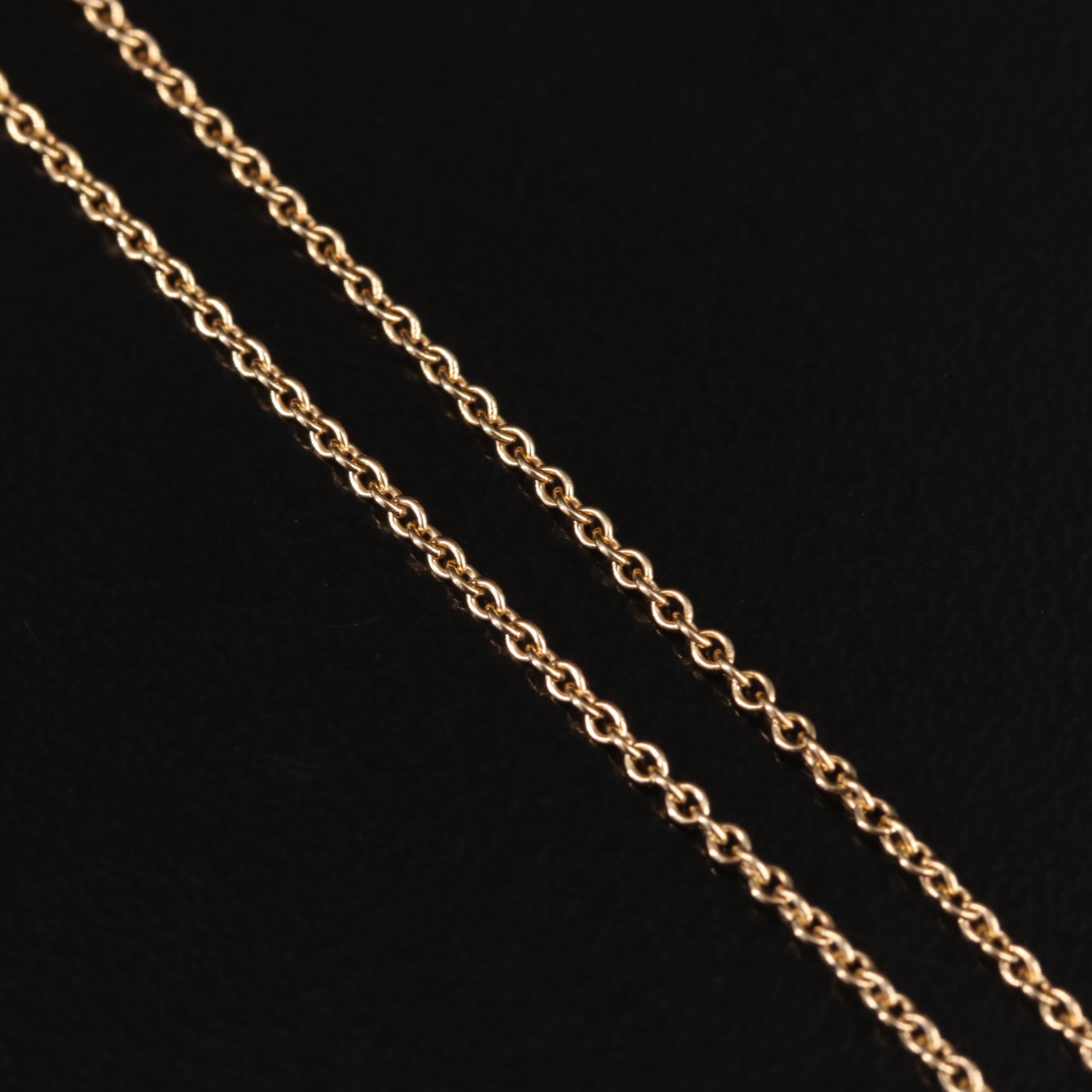 Tiffany & Co. "Tiffany Keys" 18K Mini Heart Key Pendant Necklace