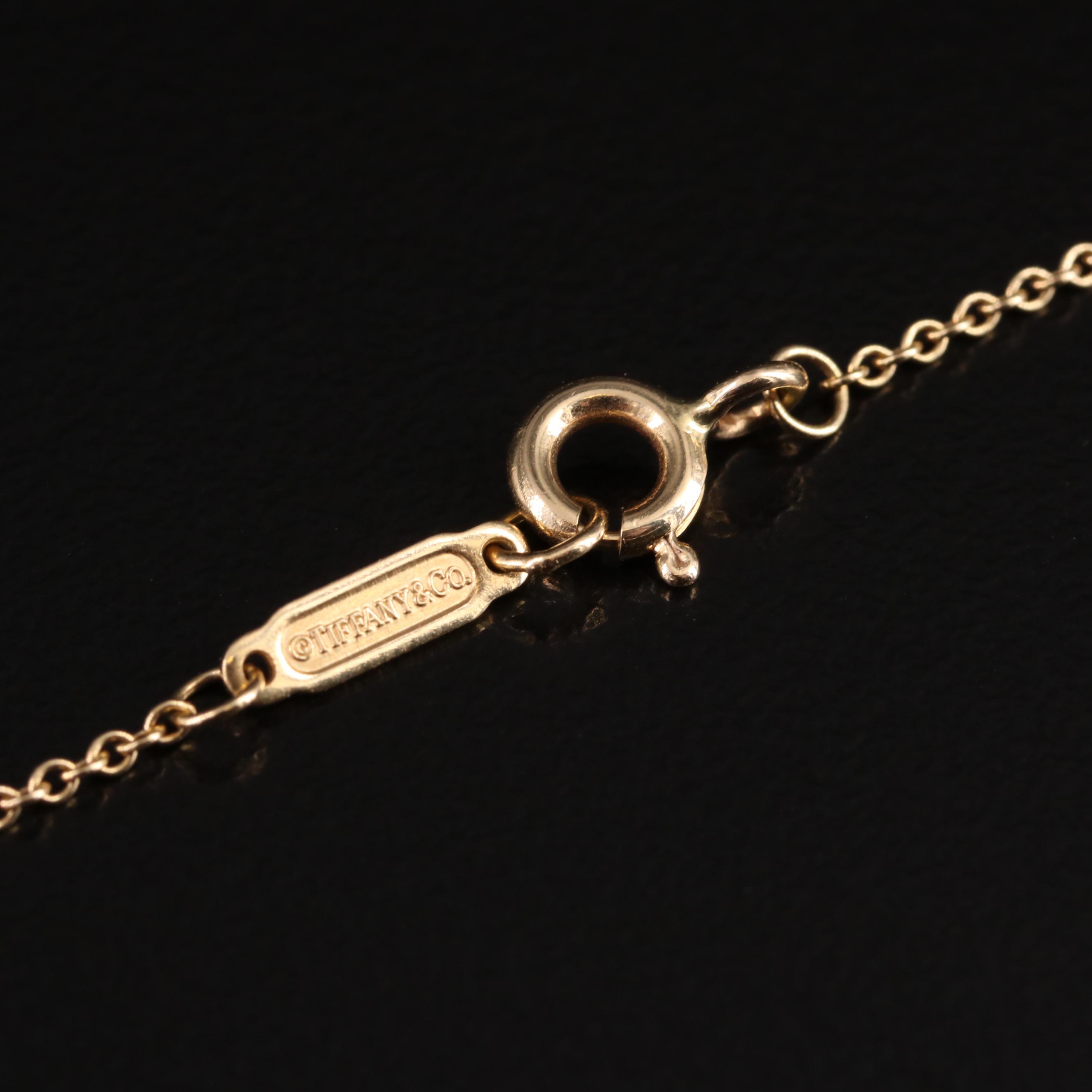 Tiffany & Co. "Tiffany Keys" 18K Mini Heart Key Pendant Necklace