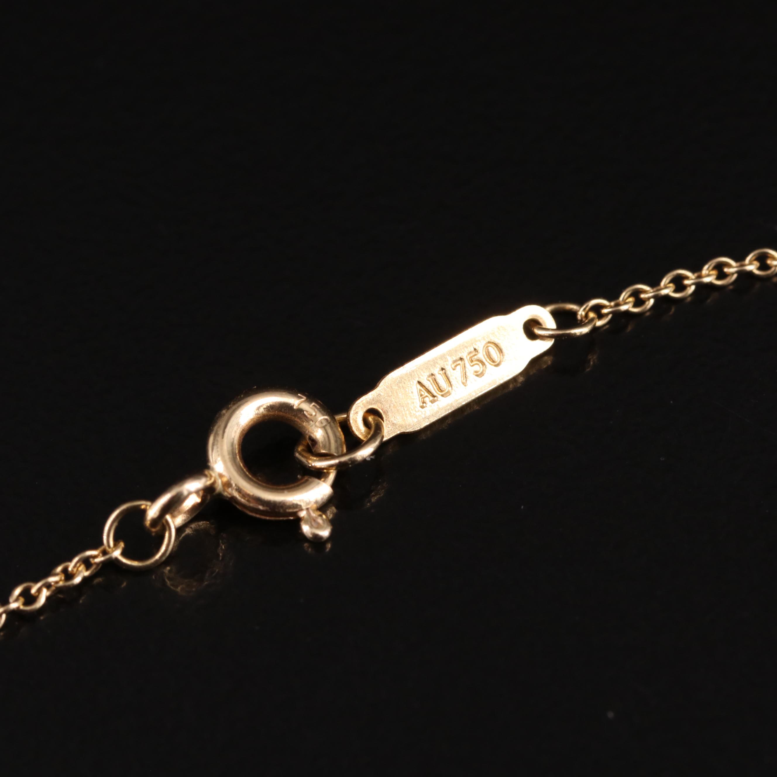 Tiffany & Co. "Tiffany Keys" 18K Mini Heart Key Pendant Necklace