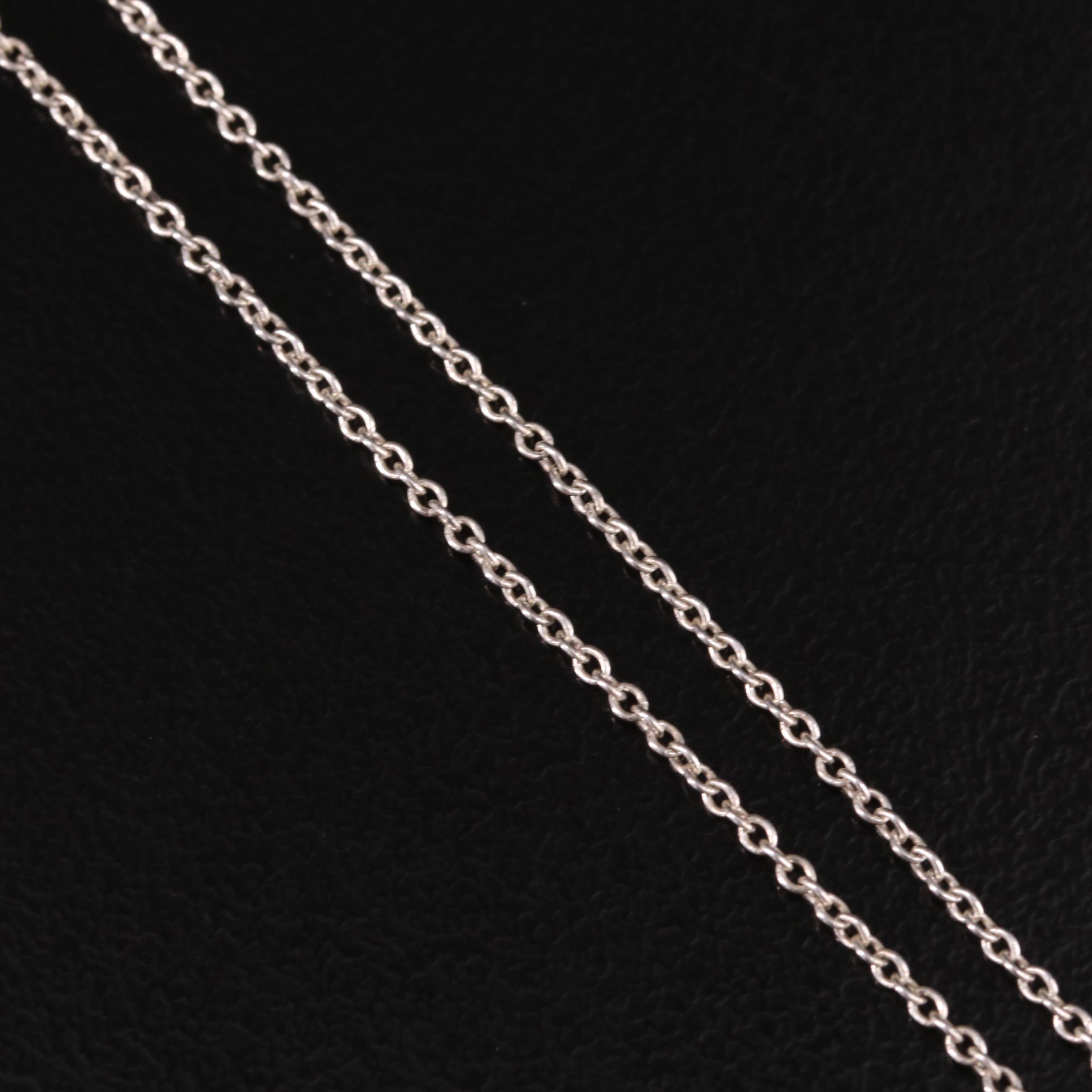 Tiffany & Co. "Return to Tiffany" Sterling Pink Enamel Double Heart Tag Necklace