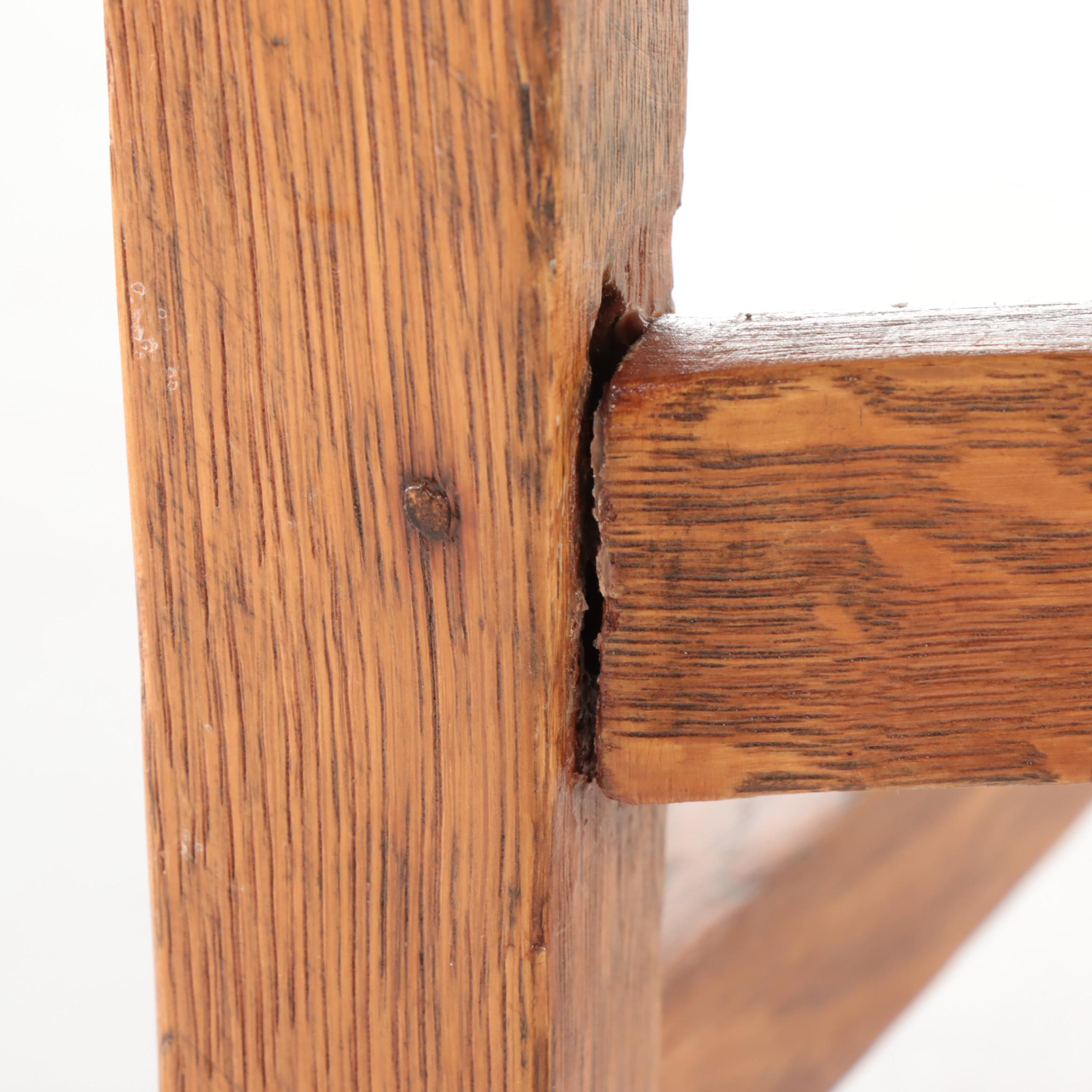 Pair of B.L. Marble Chair Co. Arts and Crafts Quartersawn Oak Side Chairs