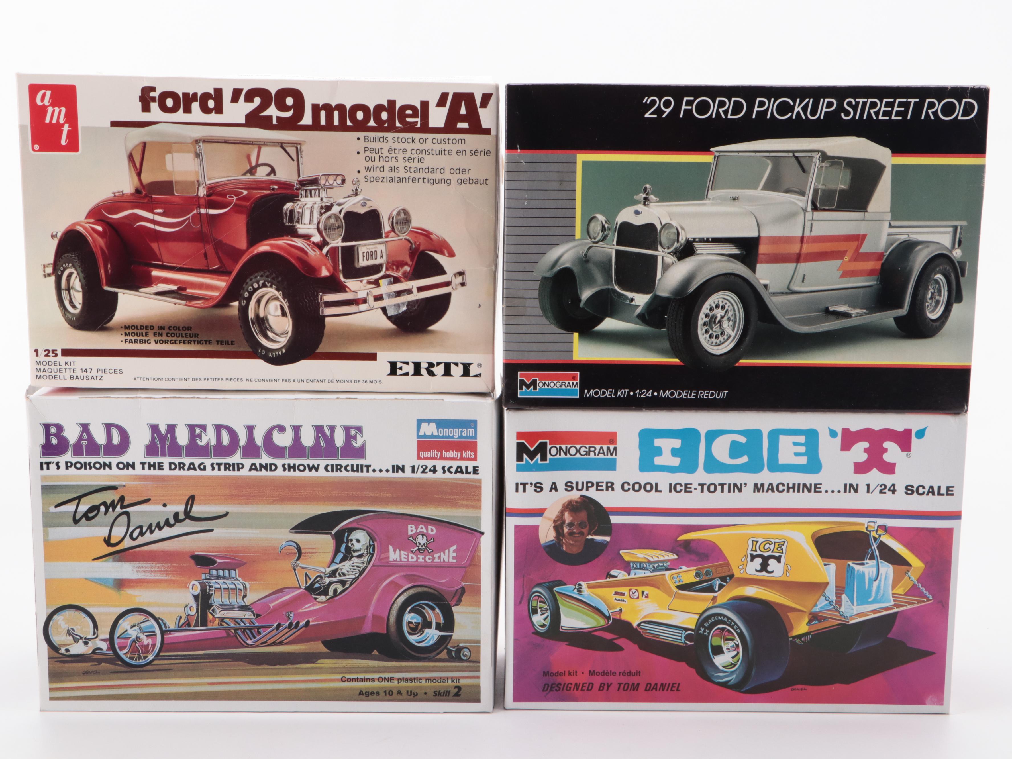 Ford Pickup Street Rod, Model A, Flap Jack, and More Model Car Kits