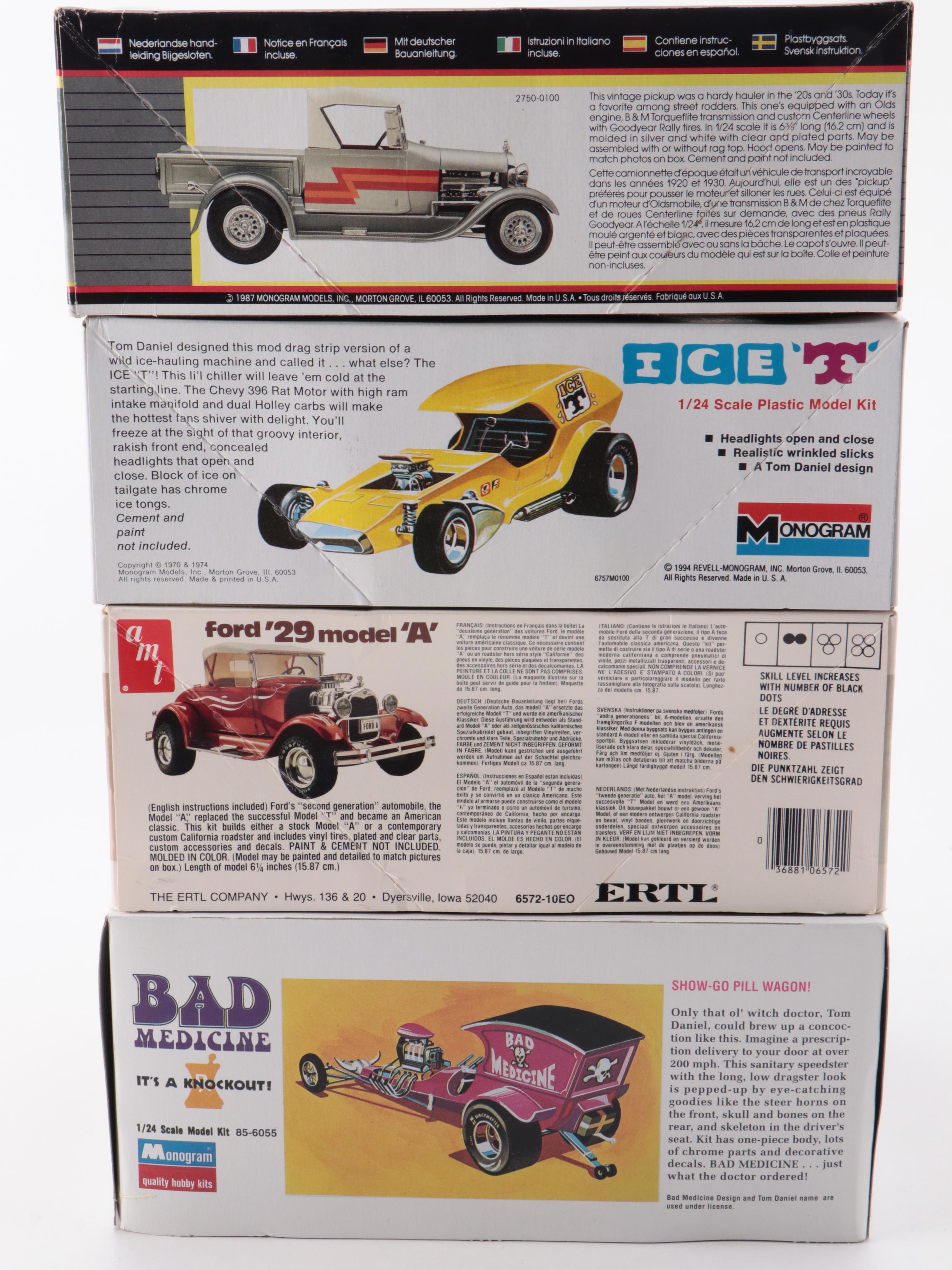 Ford Pickup Street Rod, Model A, Flap Jack, and More Model Car Kits