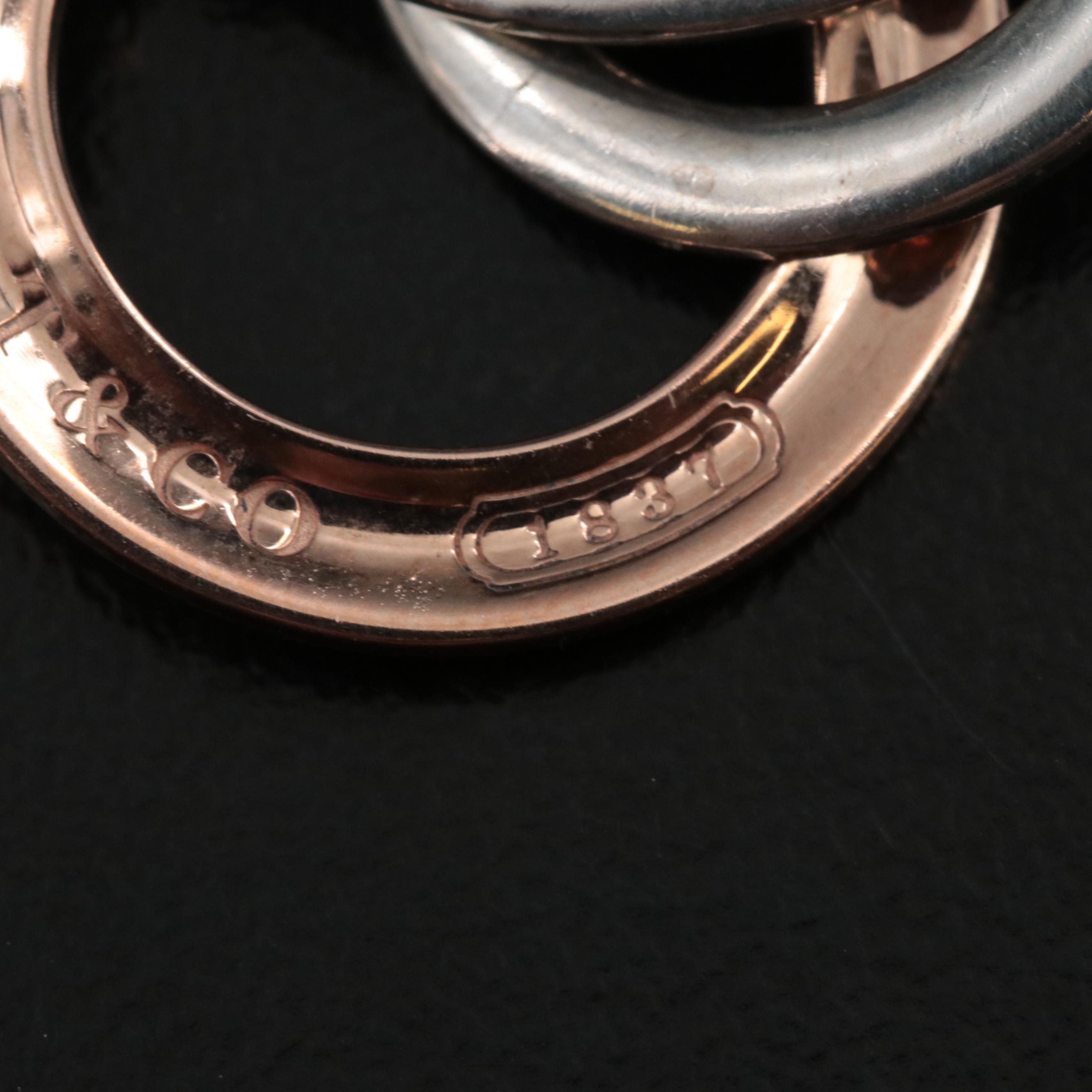 Tiffany & Co. "1837" Interlocking Circle Pendant Necklace