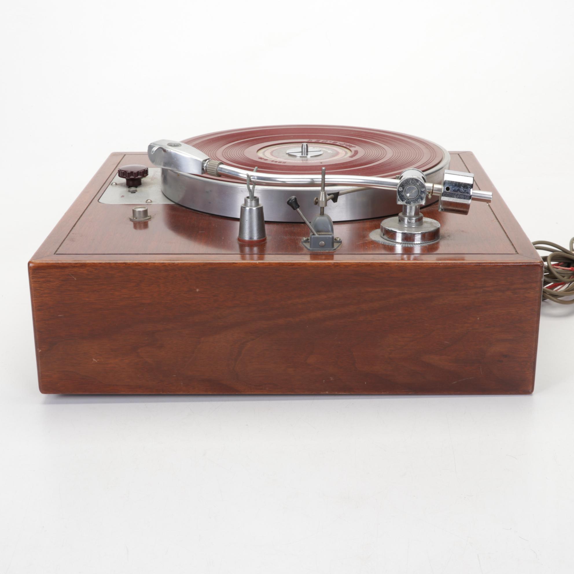 Rek-O-Kut Rondine Jr. L-34 Idler Drive Turntable, Mid-20th Century