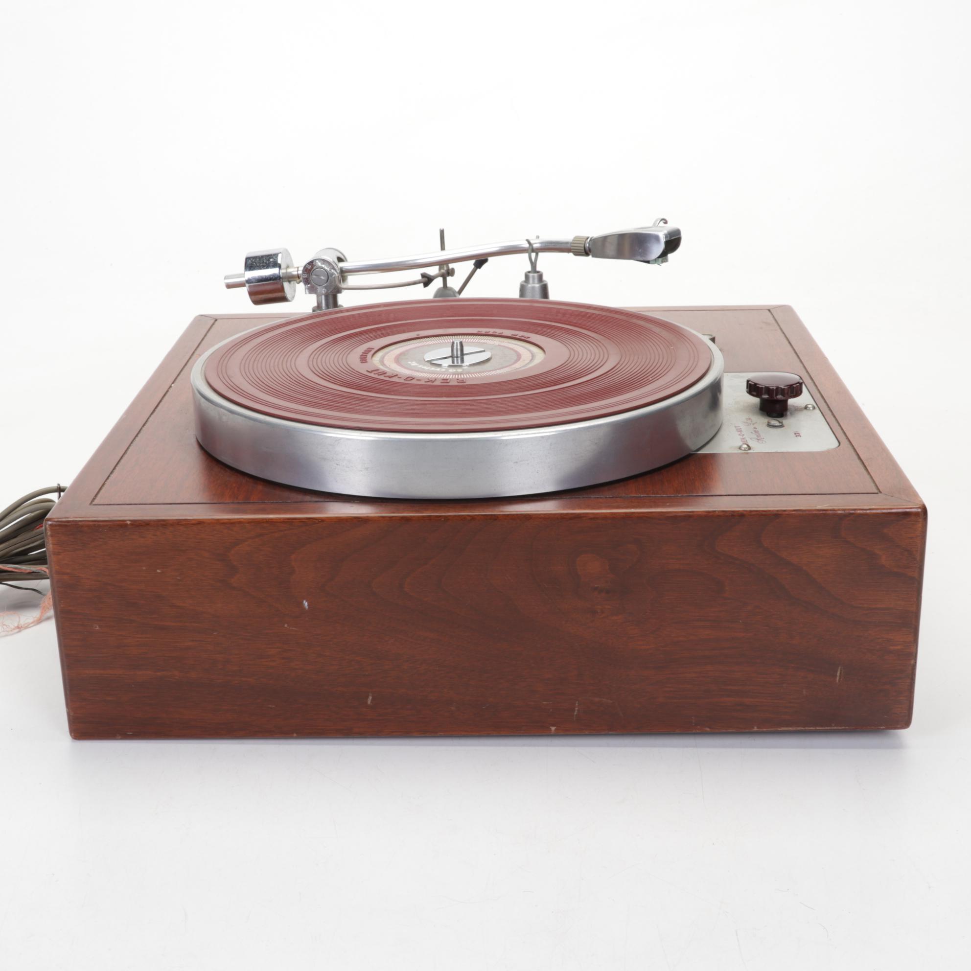Rek-O-Kut Rondine Jr. L-34 Idler Drive Turntable, Mid-20th Century
