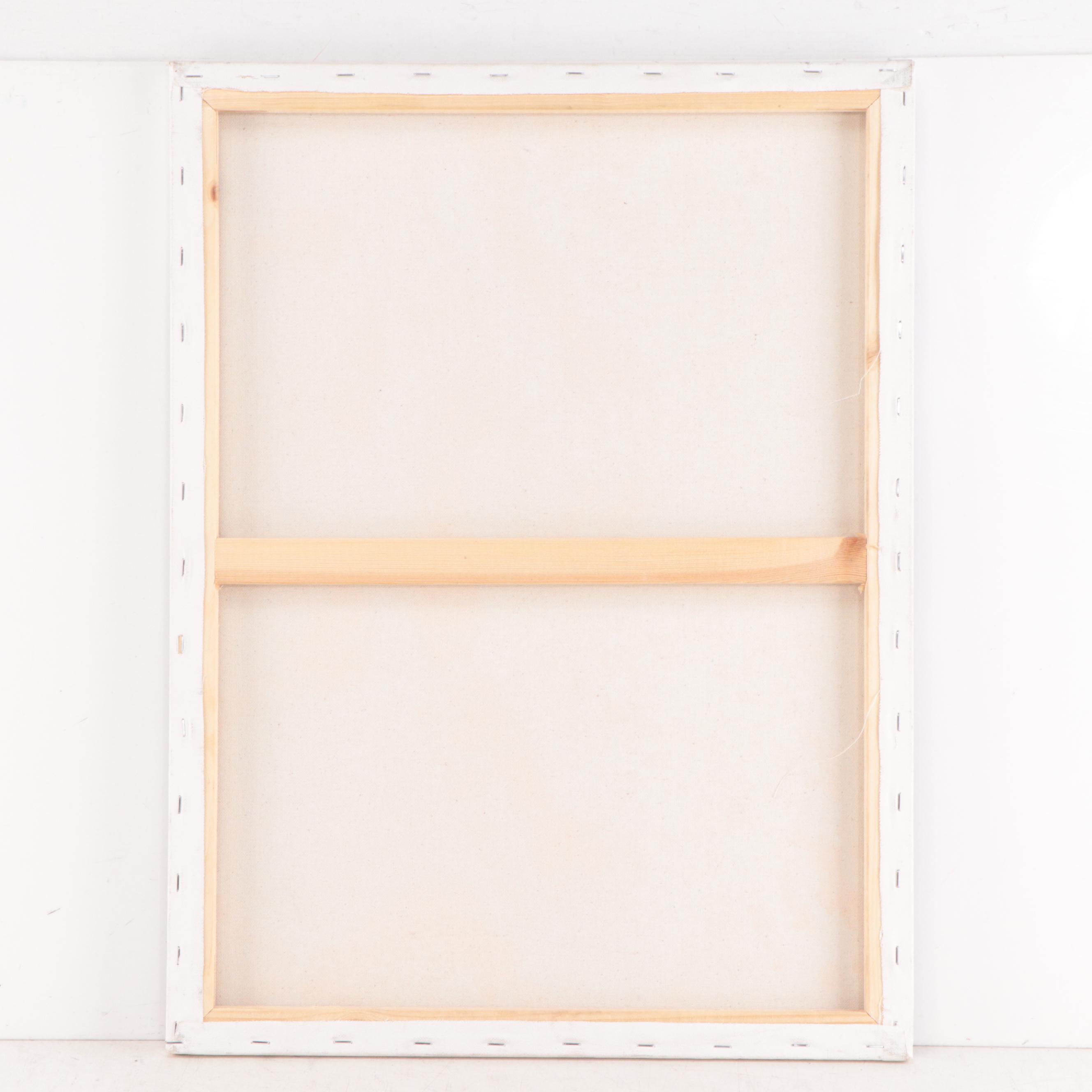 Richard Marquart Surrealist Oil Painting of Silhouettes, Late 20th Century