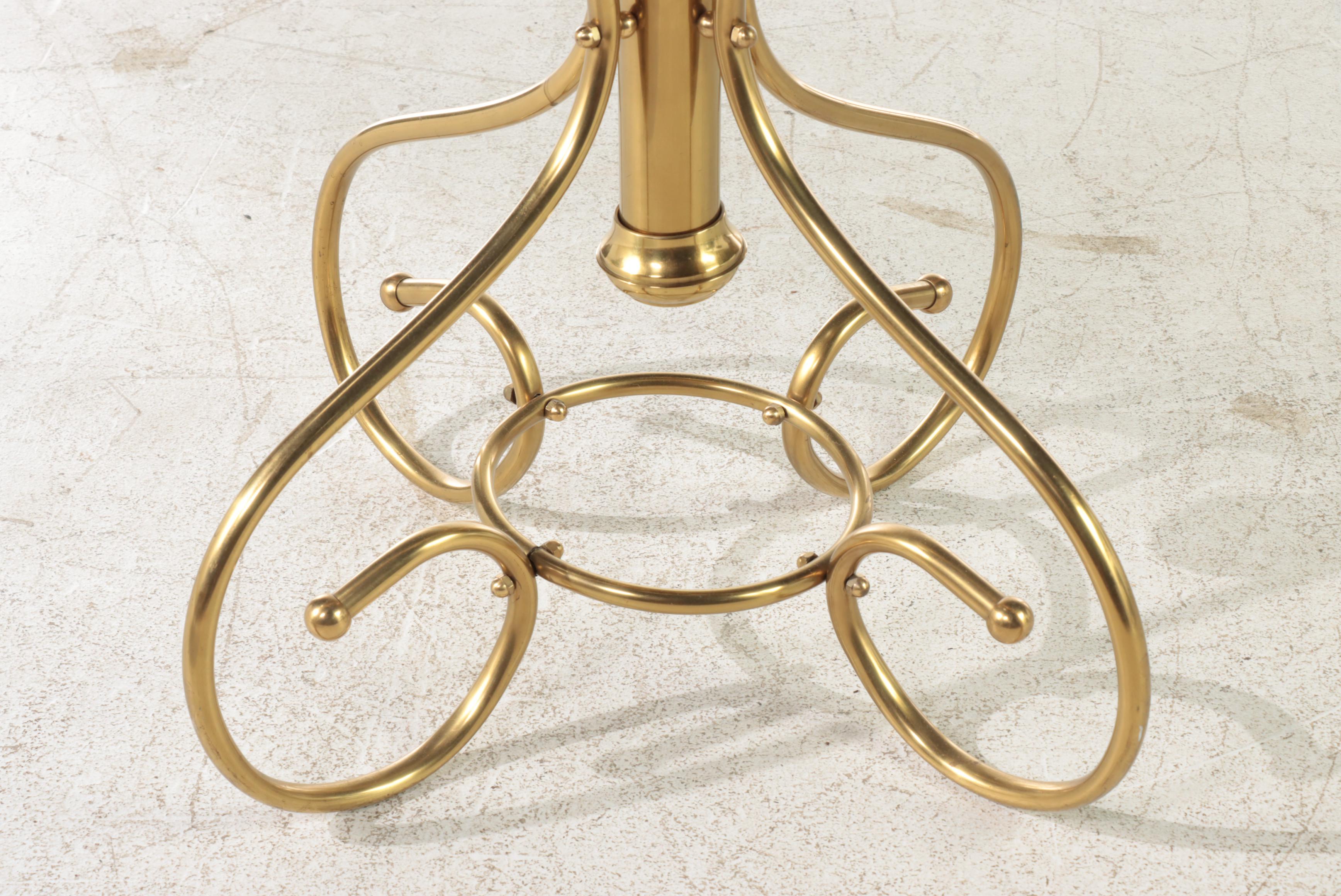 Tubular Brass Hall Tree, 20th Century