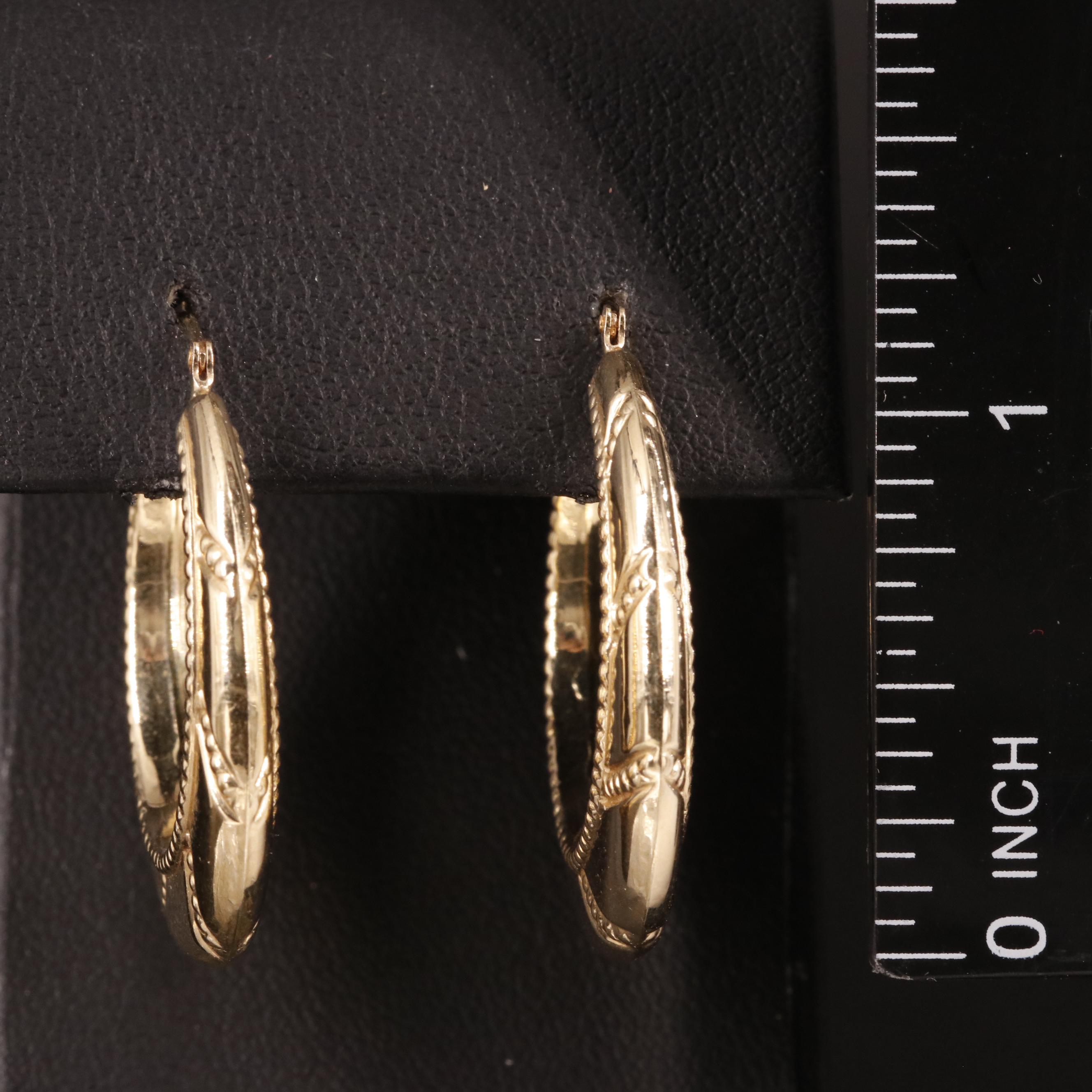 14K Hoop Earrings
