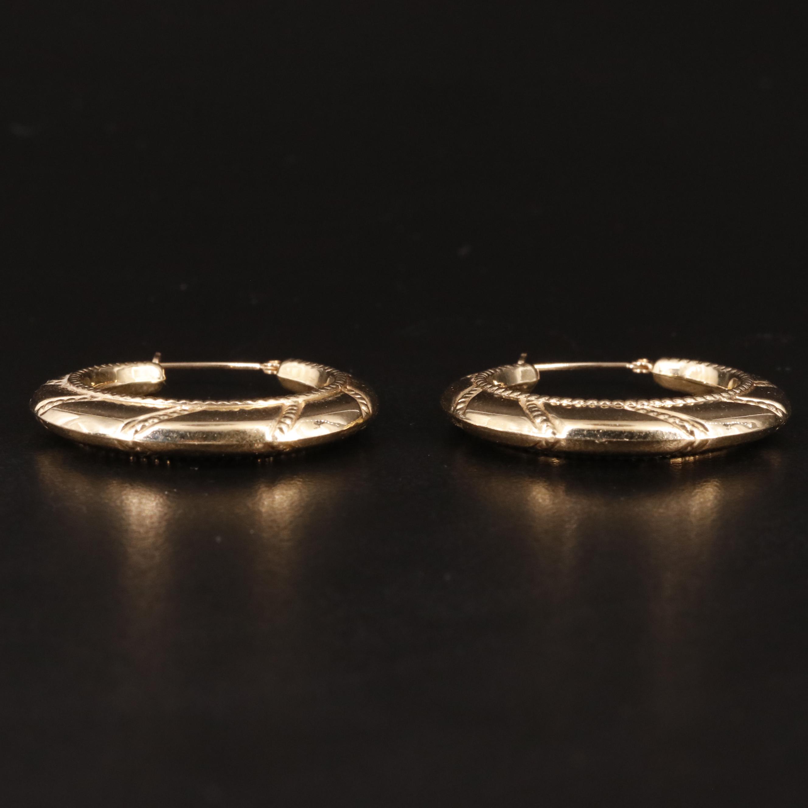 14K Hoop Earrings