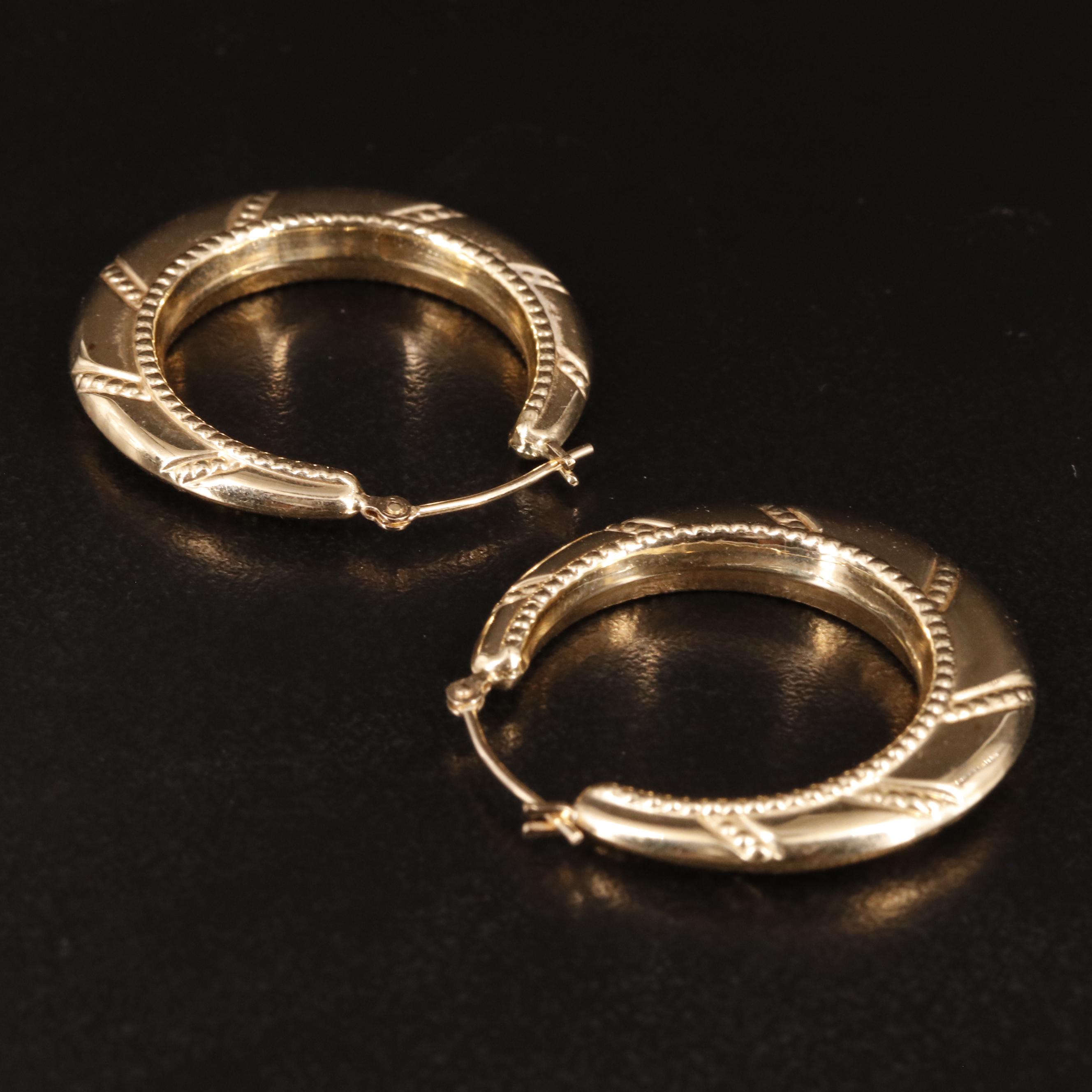 14K Hoop Earrings