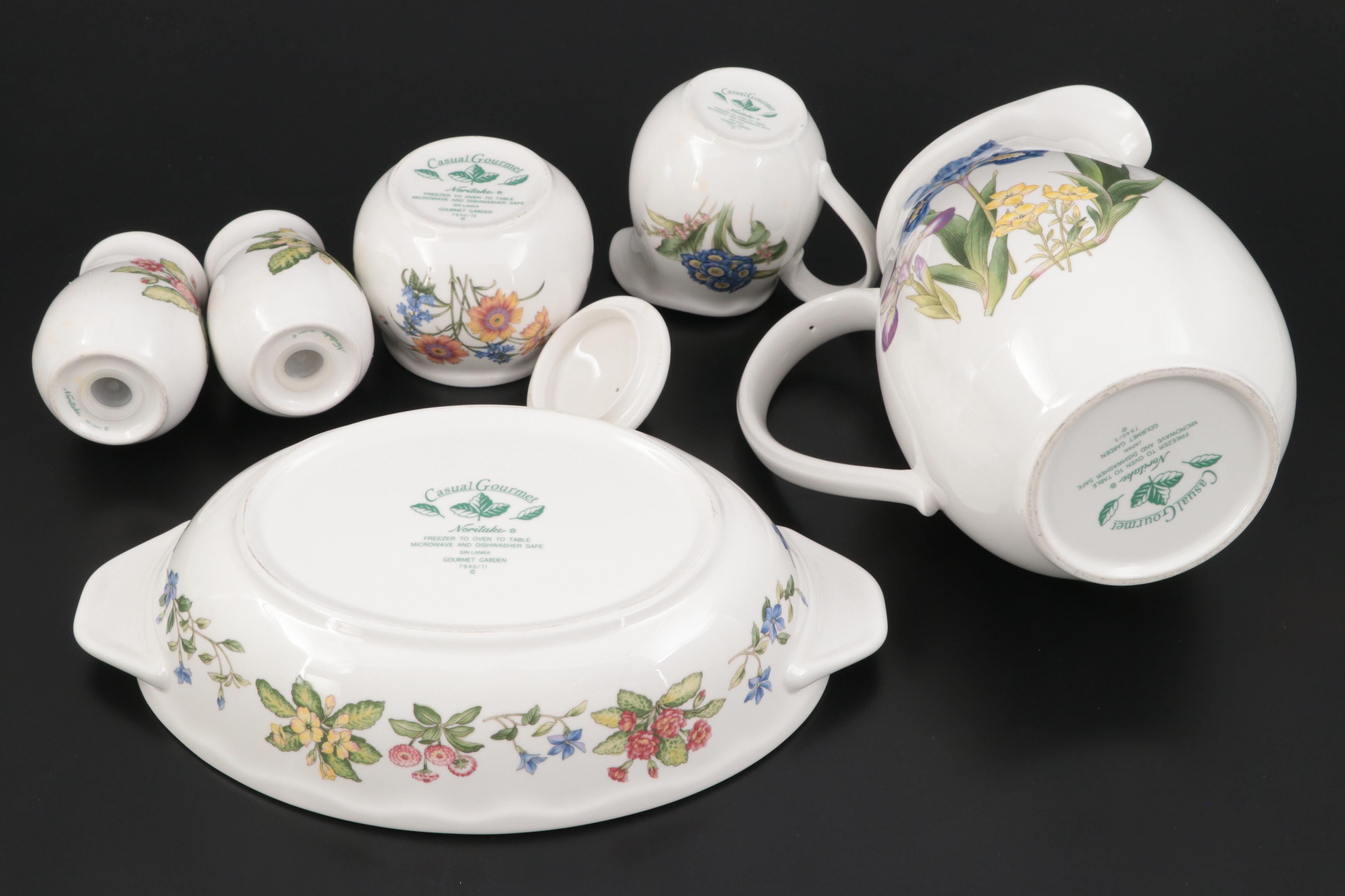 Noritake Casual Gourmet China Dinnerware and Serverware
