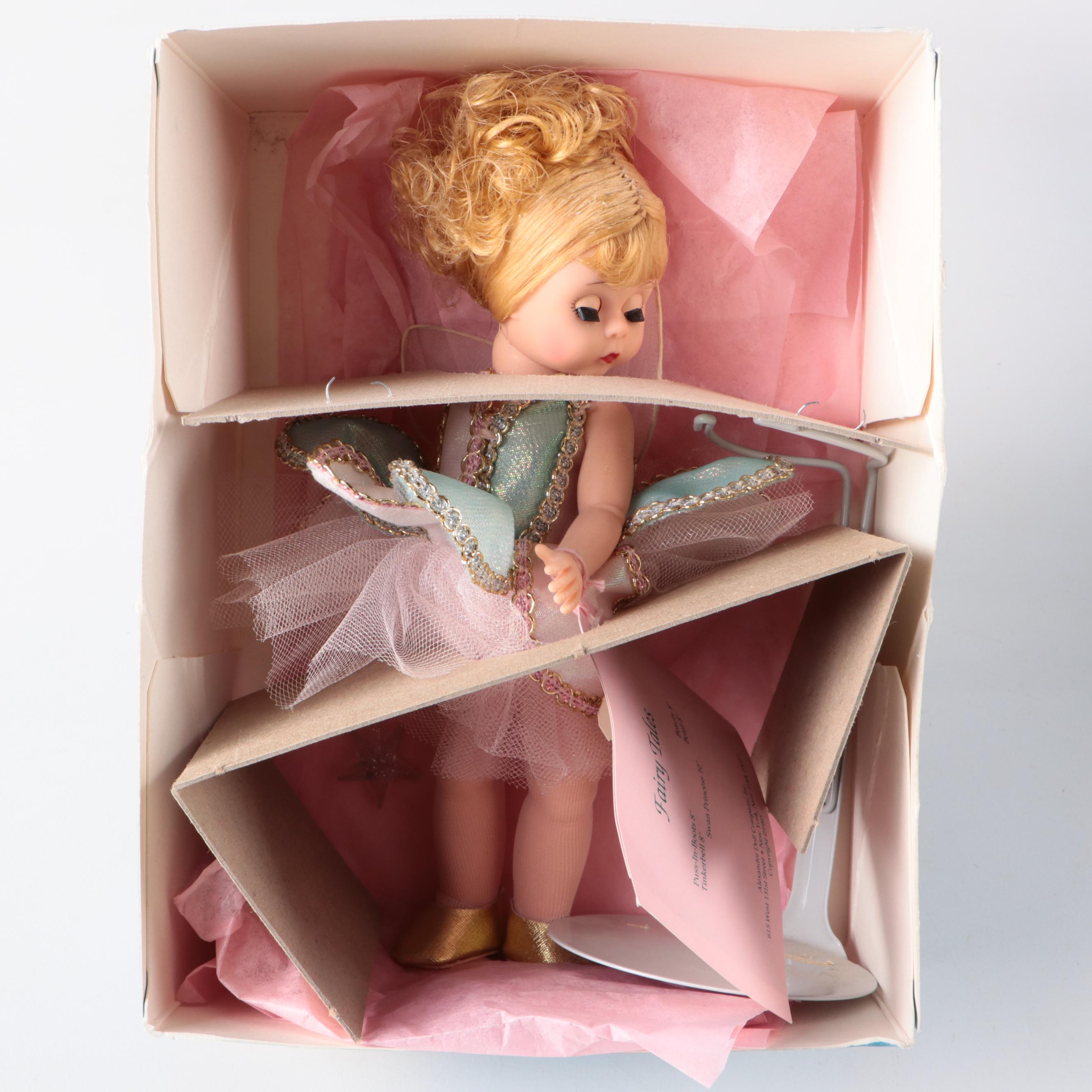 Madame Alexander Storybook Dolls Including Alice, Tinkerbell, Sleeping Beauty