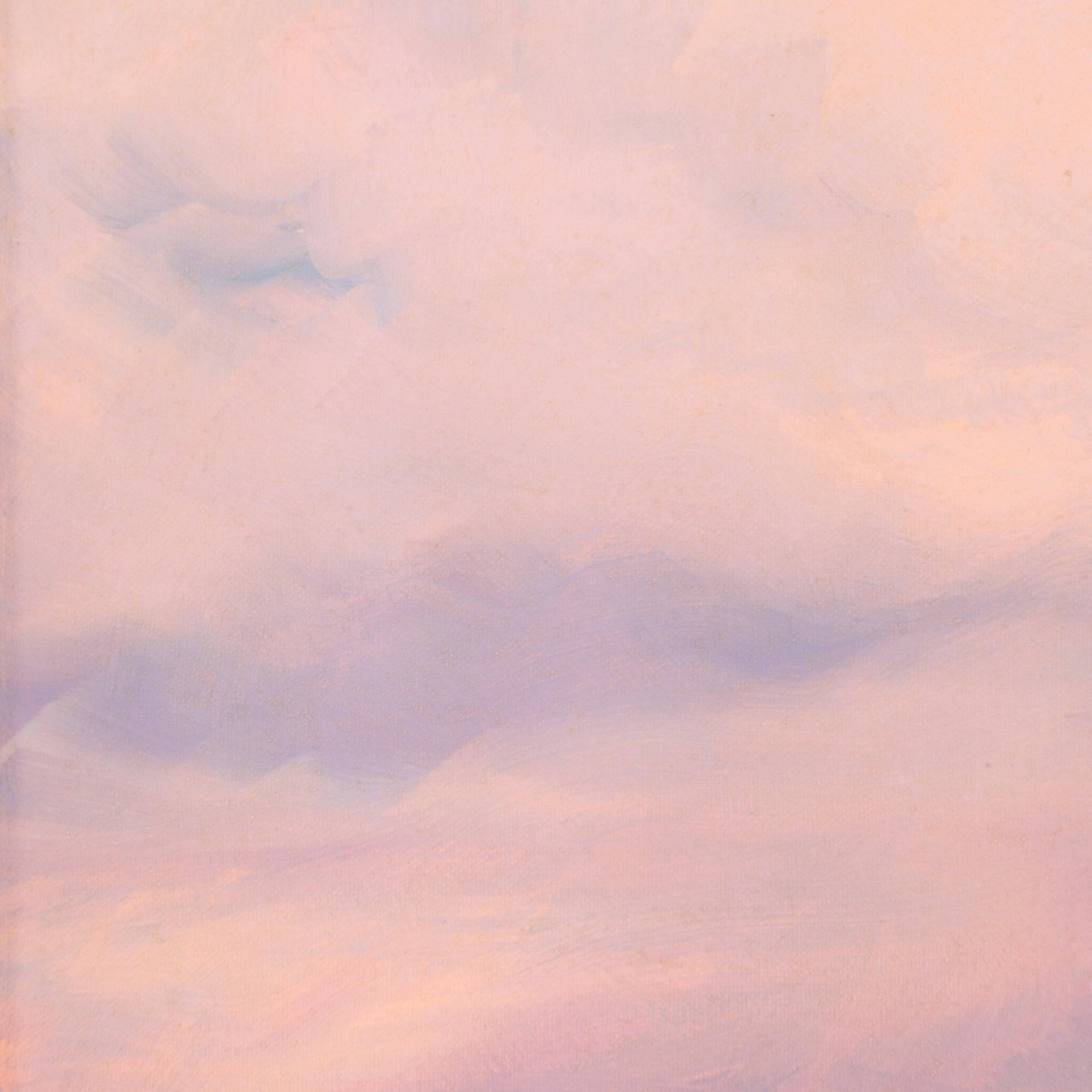 Landscape Oil Painting of a Sunset Over Mesa, 1994