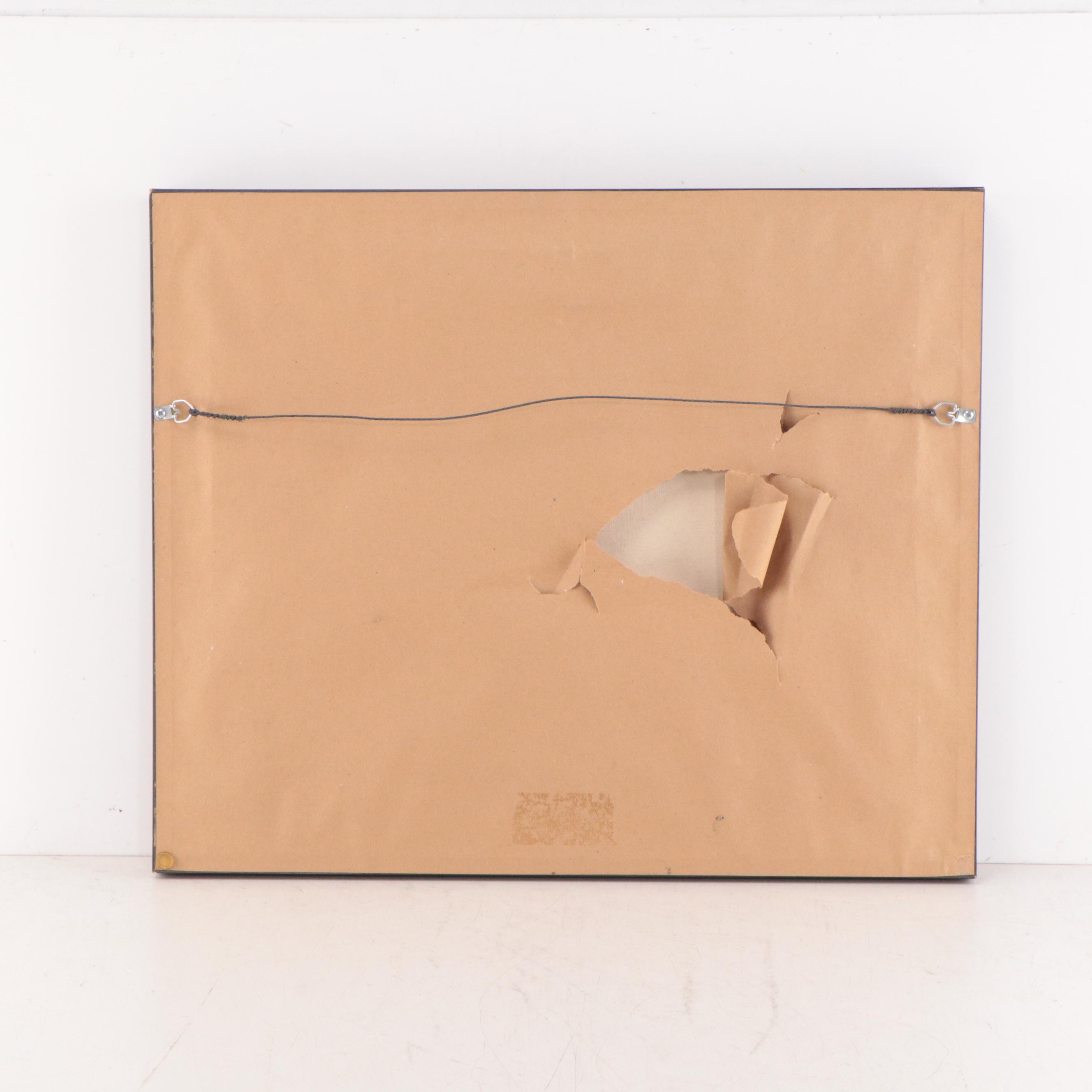 Landscape Oil Painting of a Sunset Over Mesa, 1994