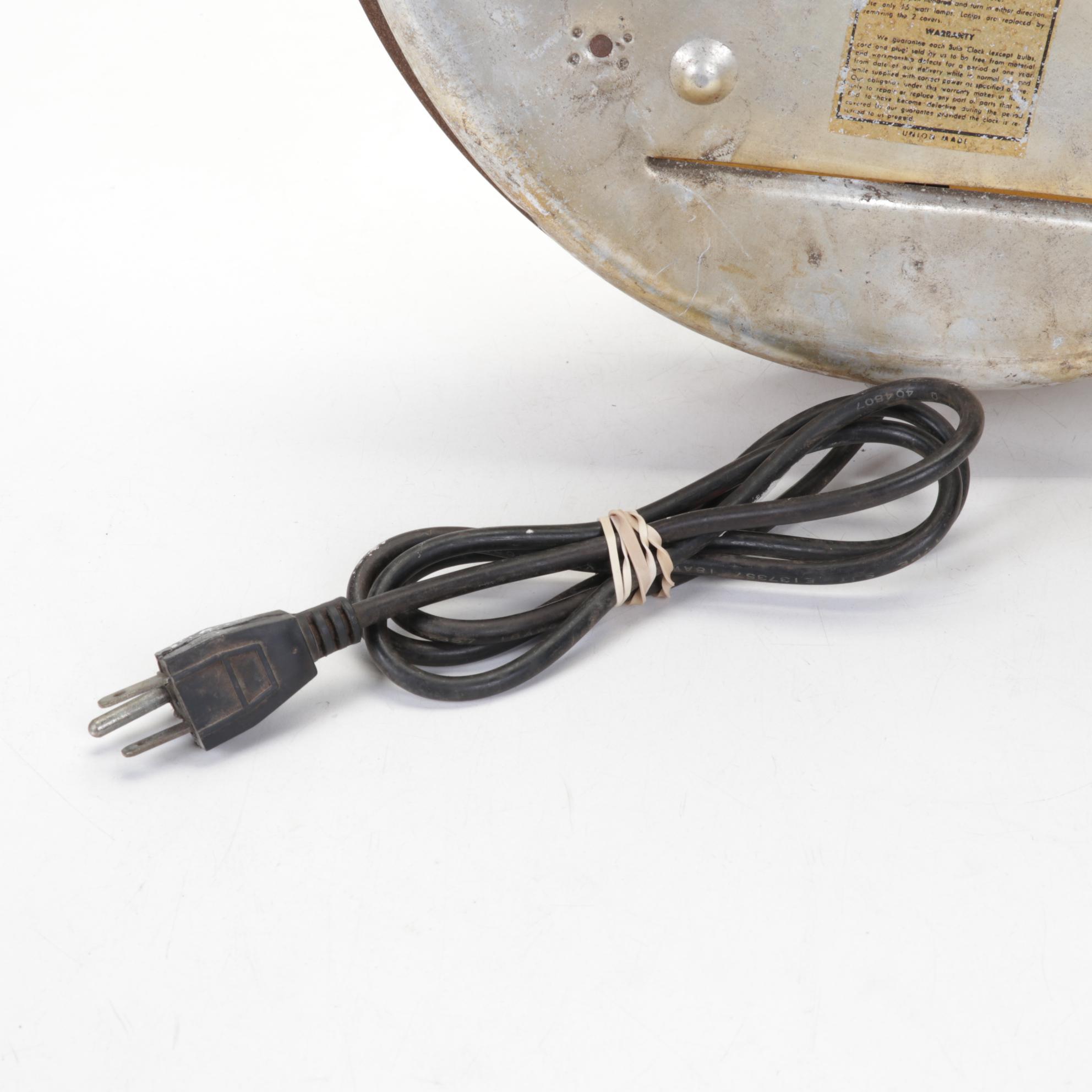 1950s Pam Clock Co. Duquesne Pilsener Illuminated Advertising Beer Clock