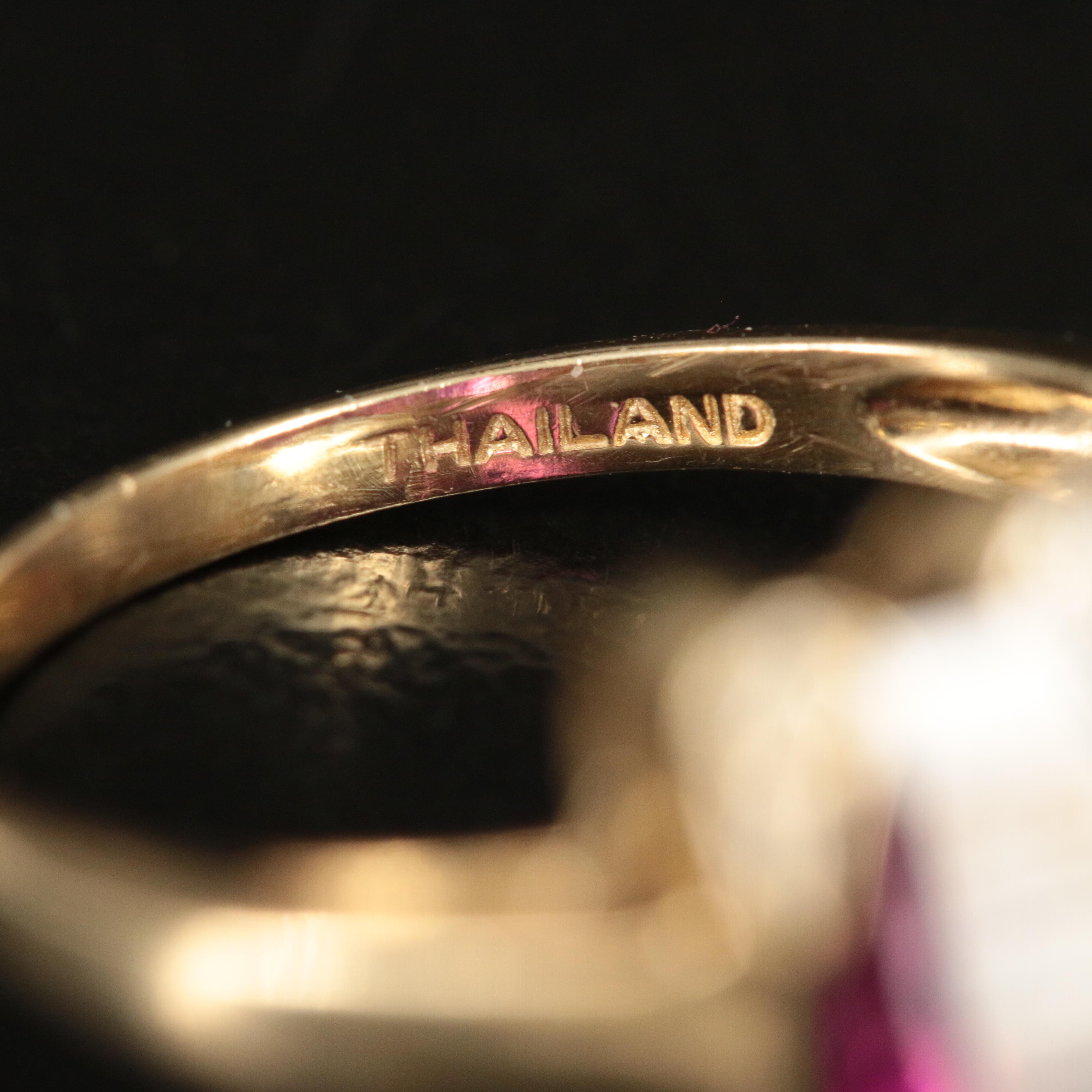 14K Garnet and Diamond Ring