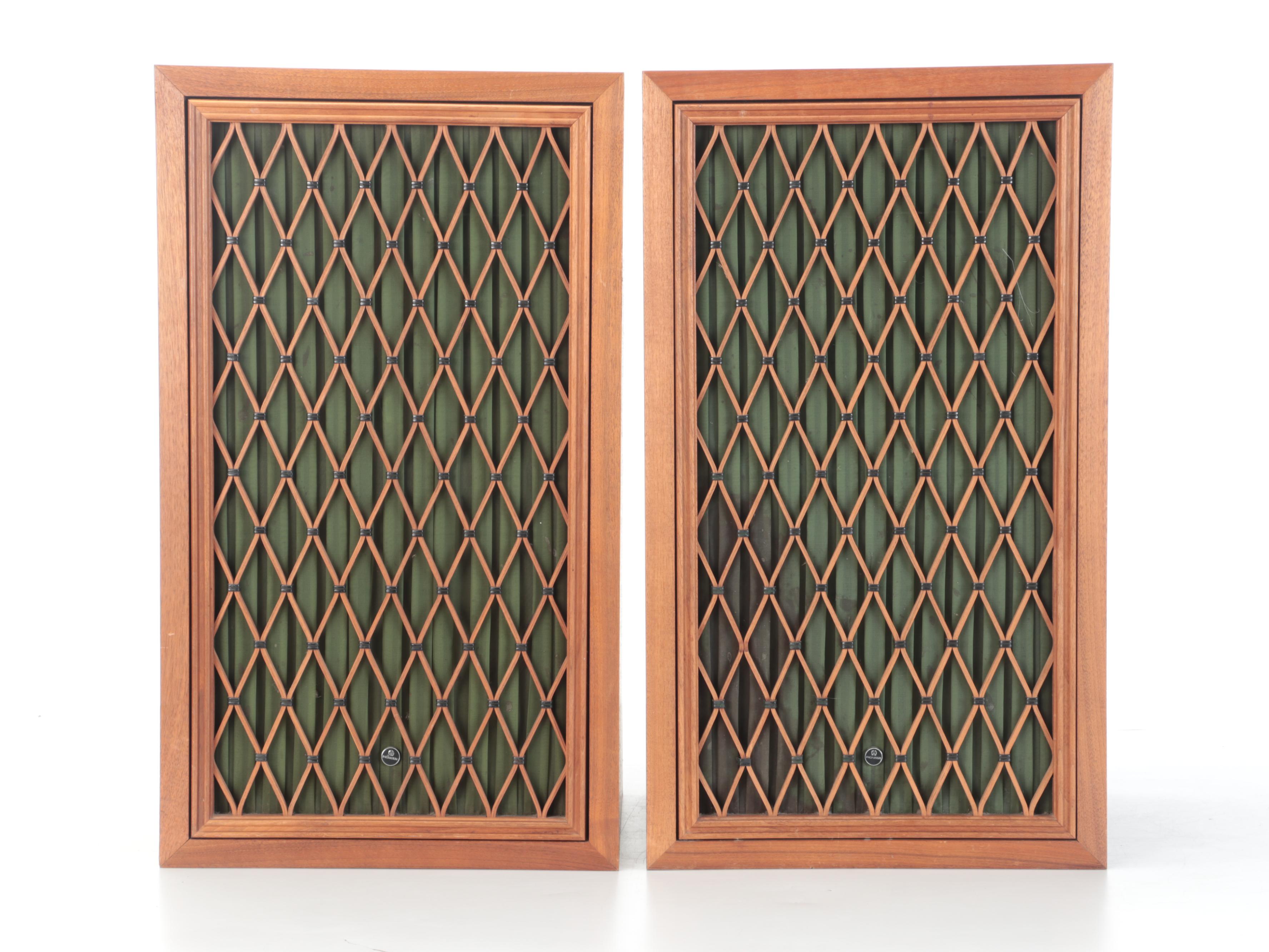 Pair of Pioneer Walnut Floorstanding Speakers, Circa 1971