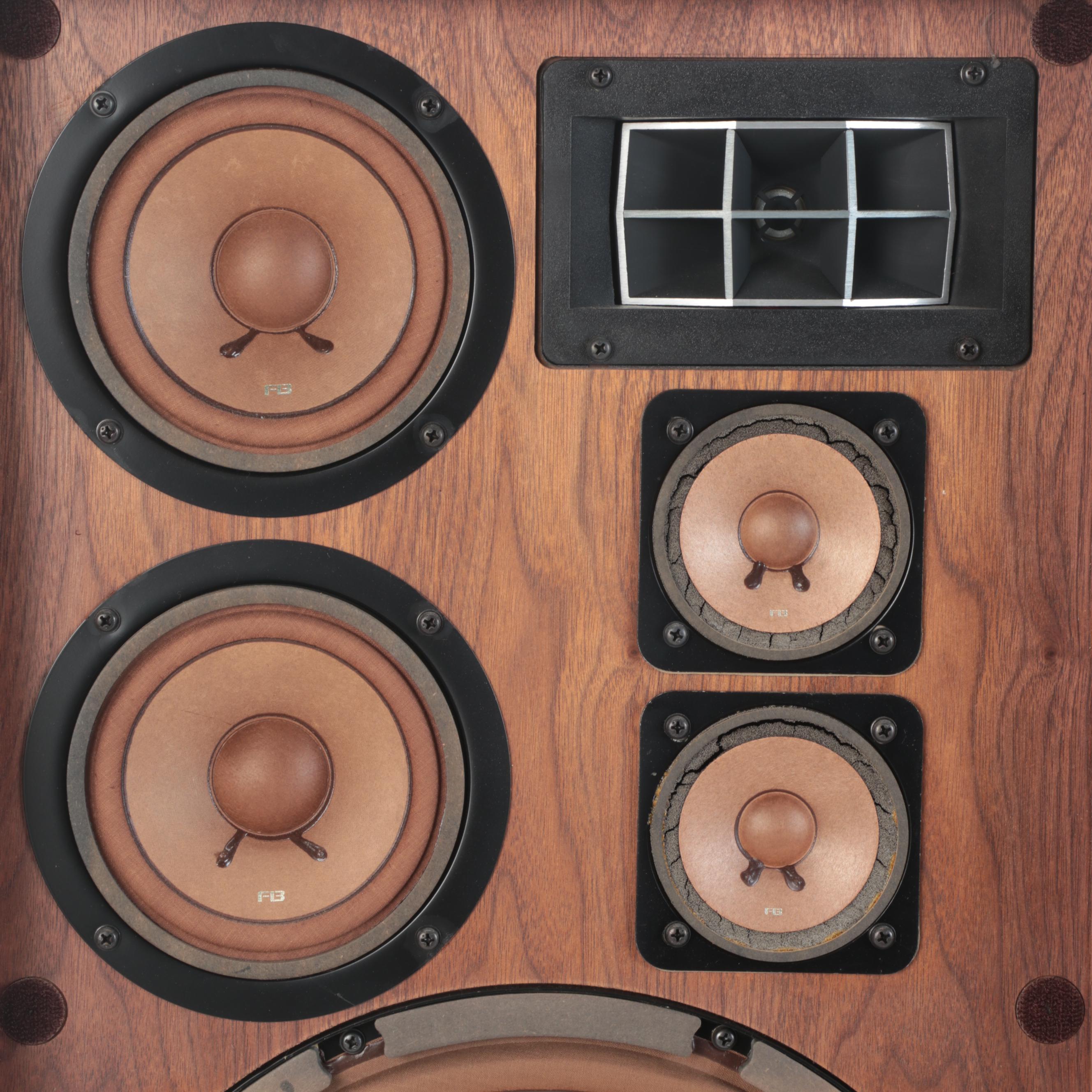 Pair of Pioneer Walnut Floorstanding Speakers, Circa 1971