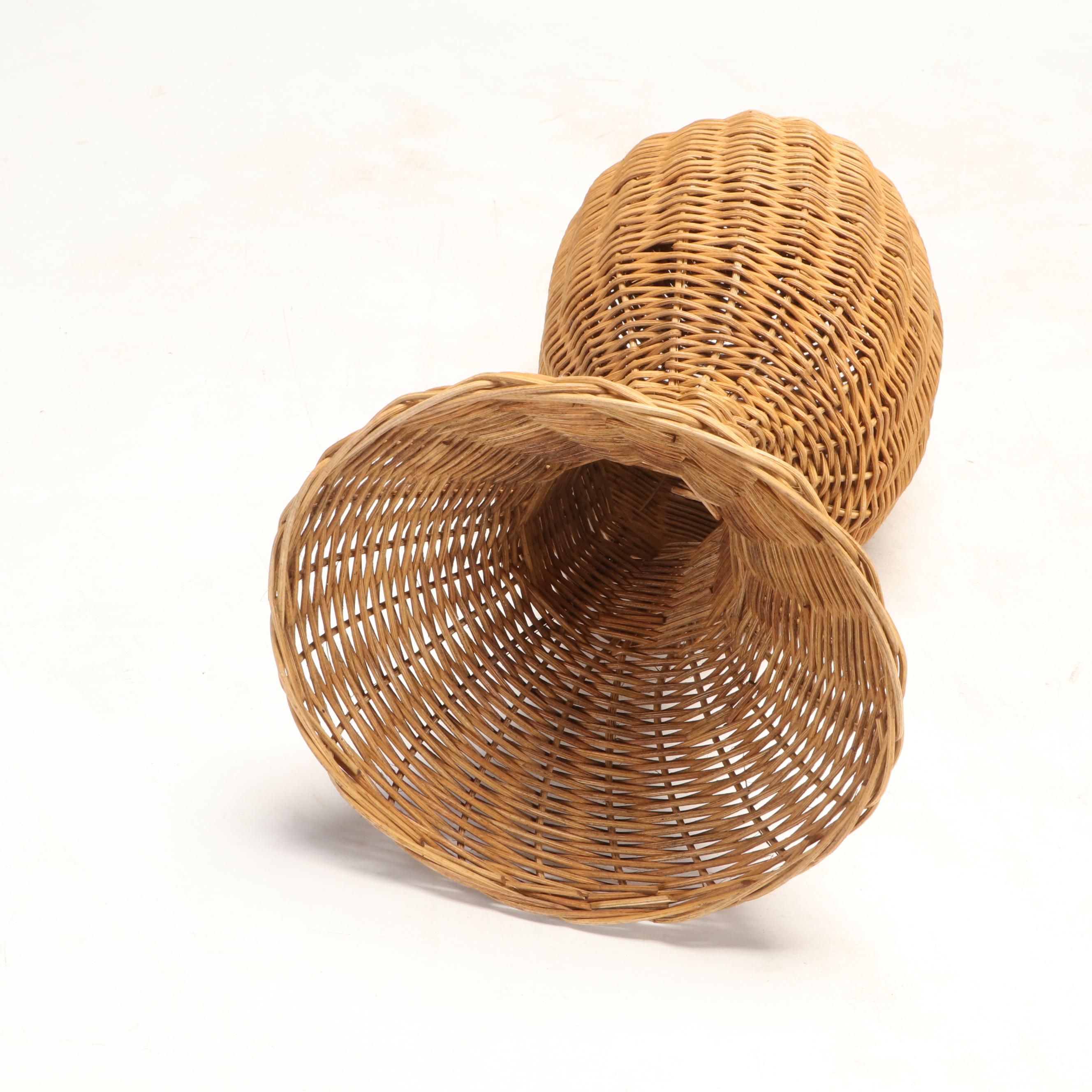 Rattan Woven Mannequin Busts and Jewelry Form